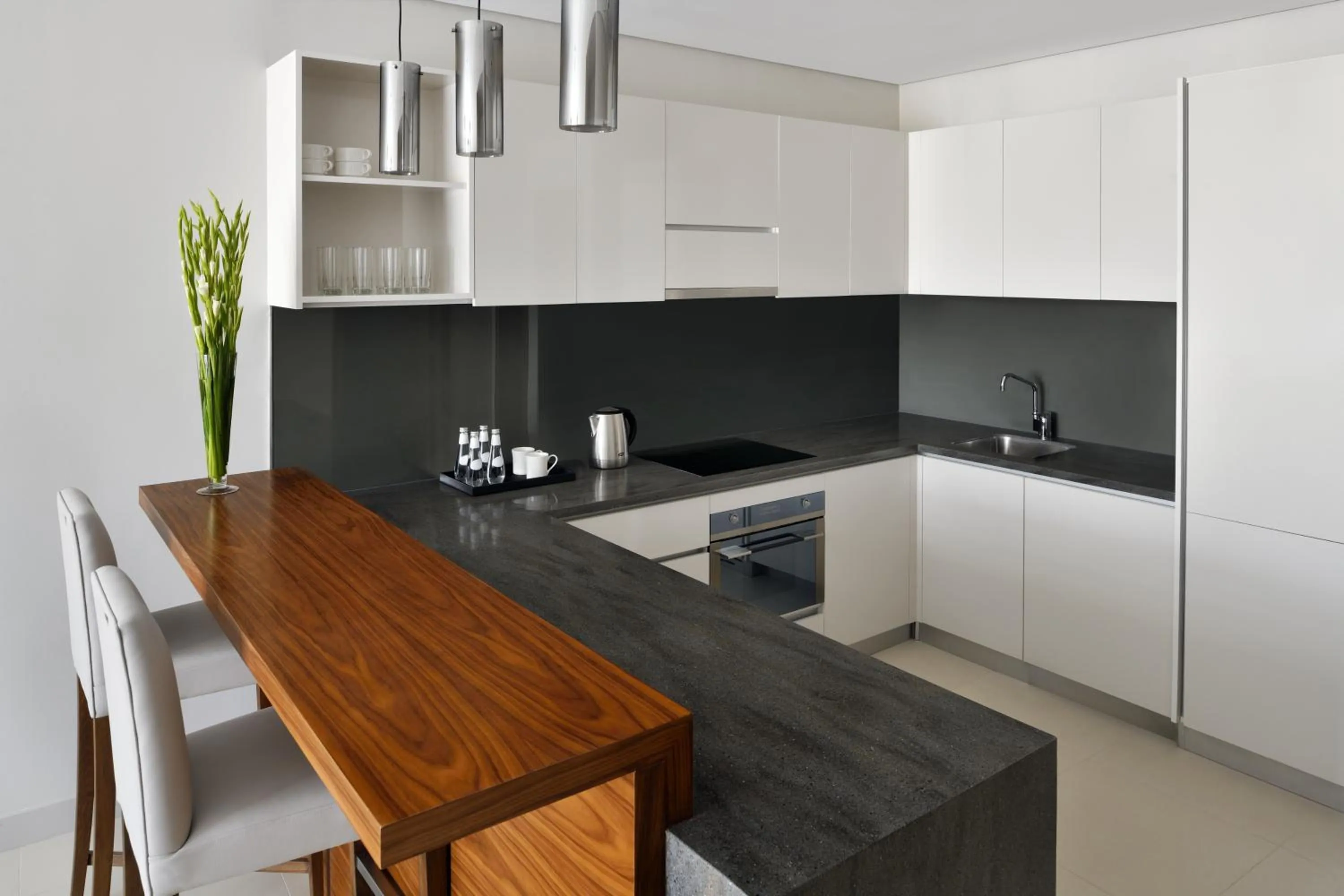 kitchen in Riyadh Diplomatic Quarter - Marriott Executive Apartments