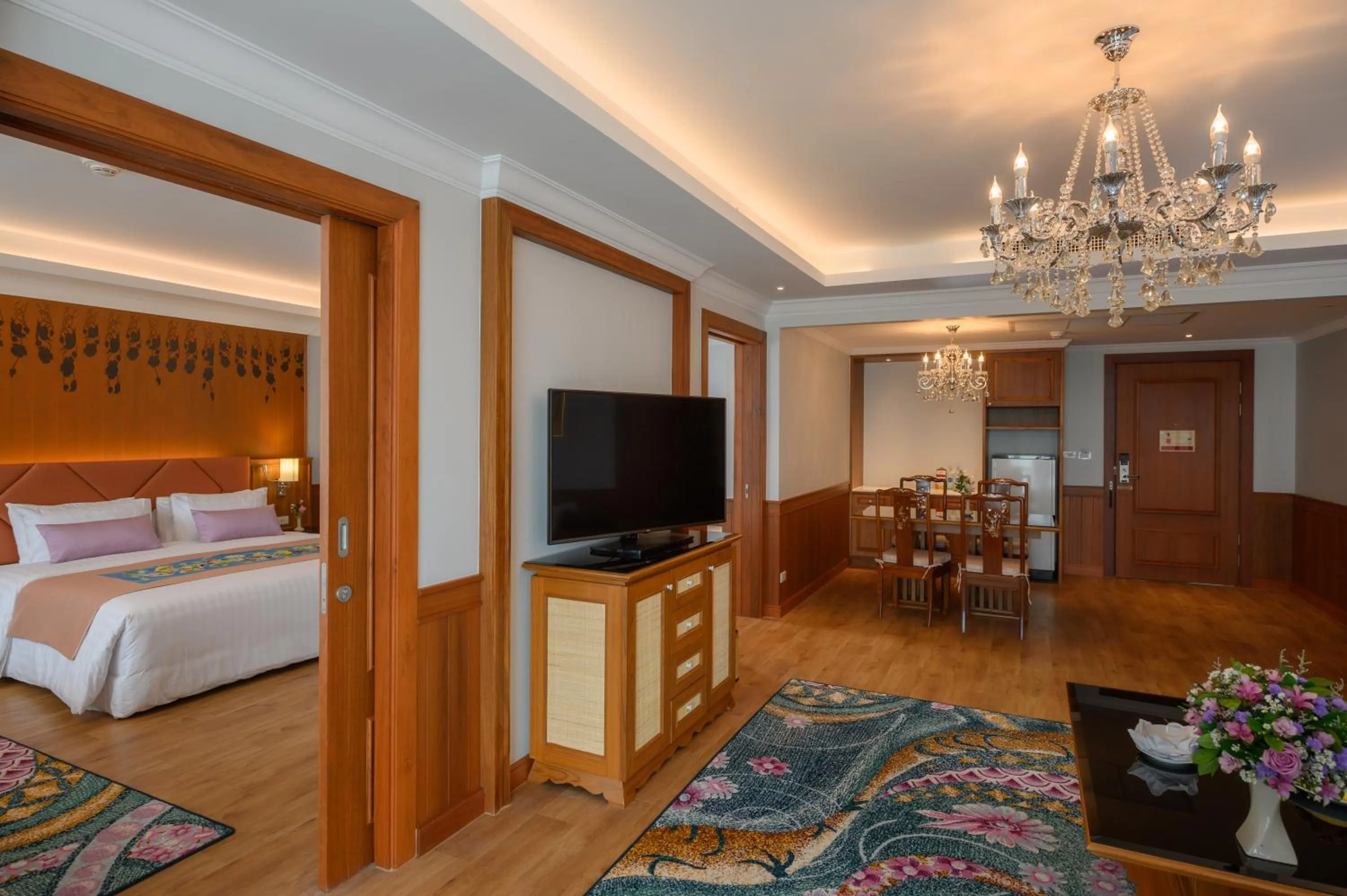 Living room, Bed in The Empress Premier Chiang Mai