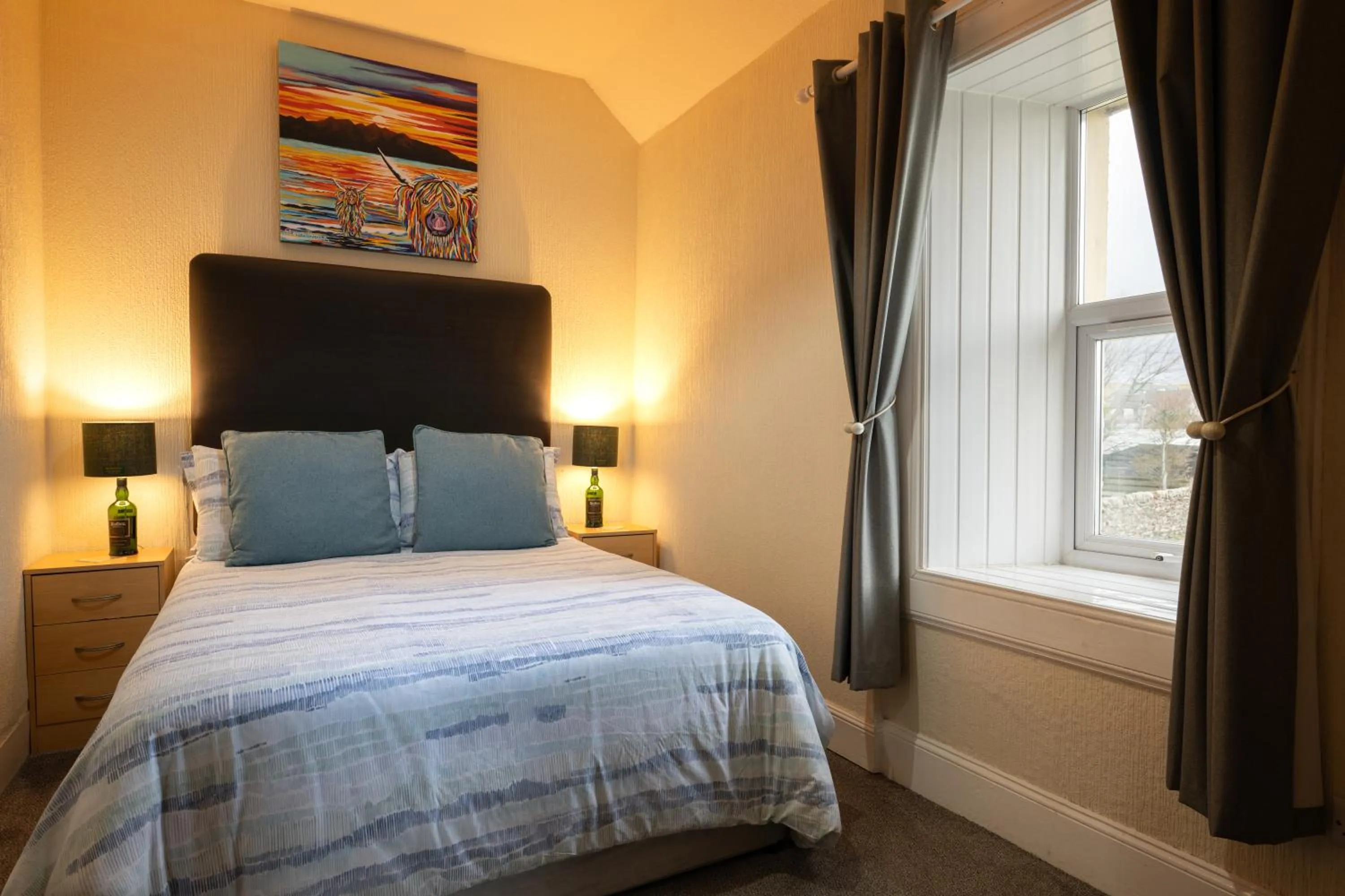 Bed in The Trout Fly Guest House