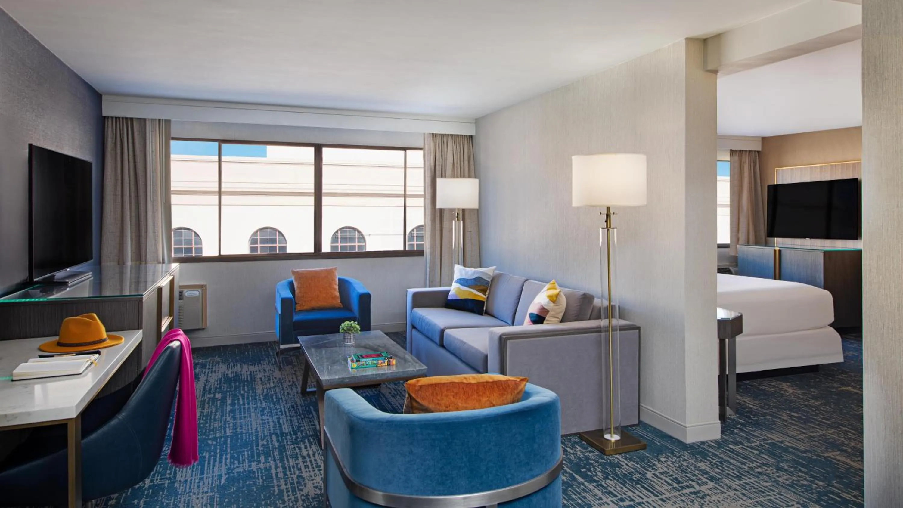 Seating area, Bed in Hotel Dena, Pasadena Los Angeles, a Tribute Portfolio Hotel
