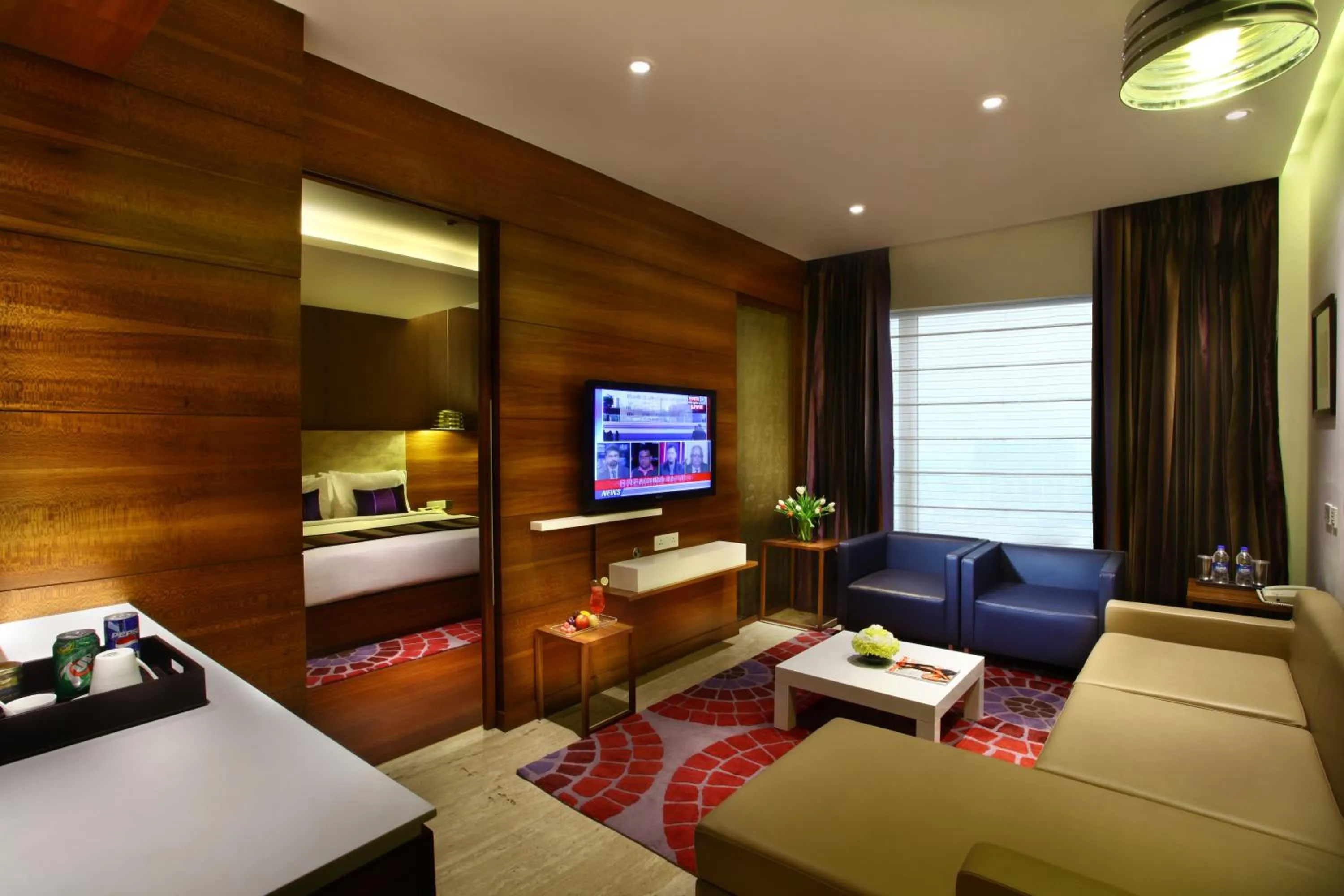 Living room, Bed in Park Plaza Shahdara