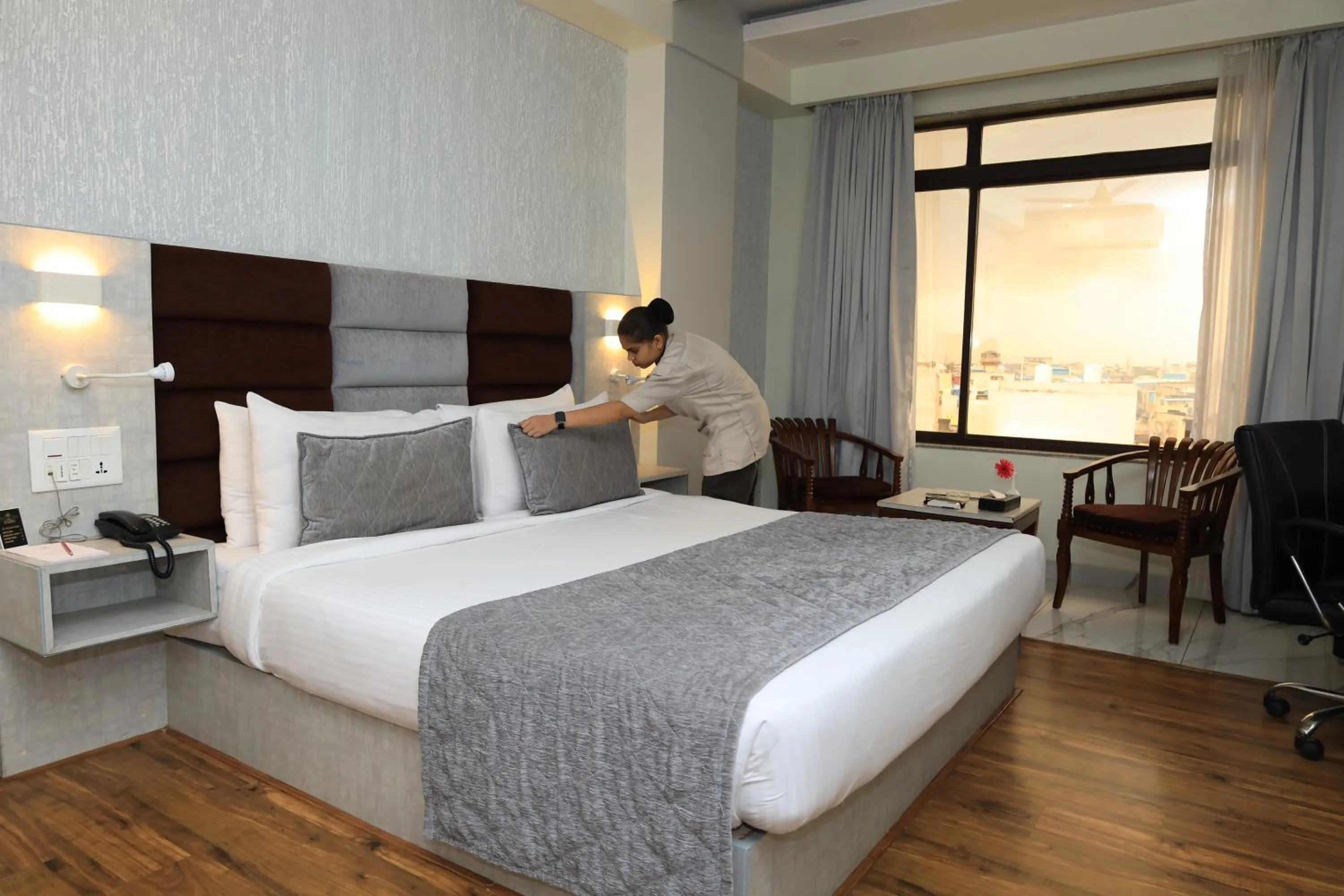 Bed in Aananda Imperial