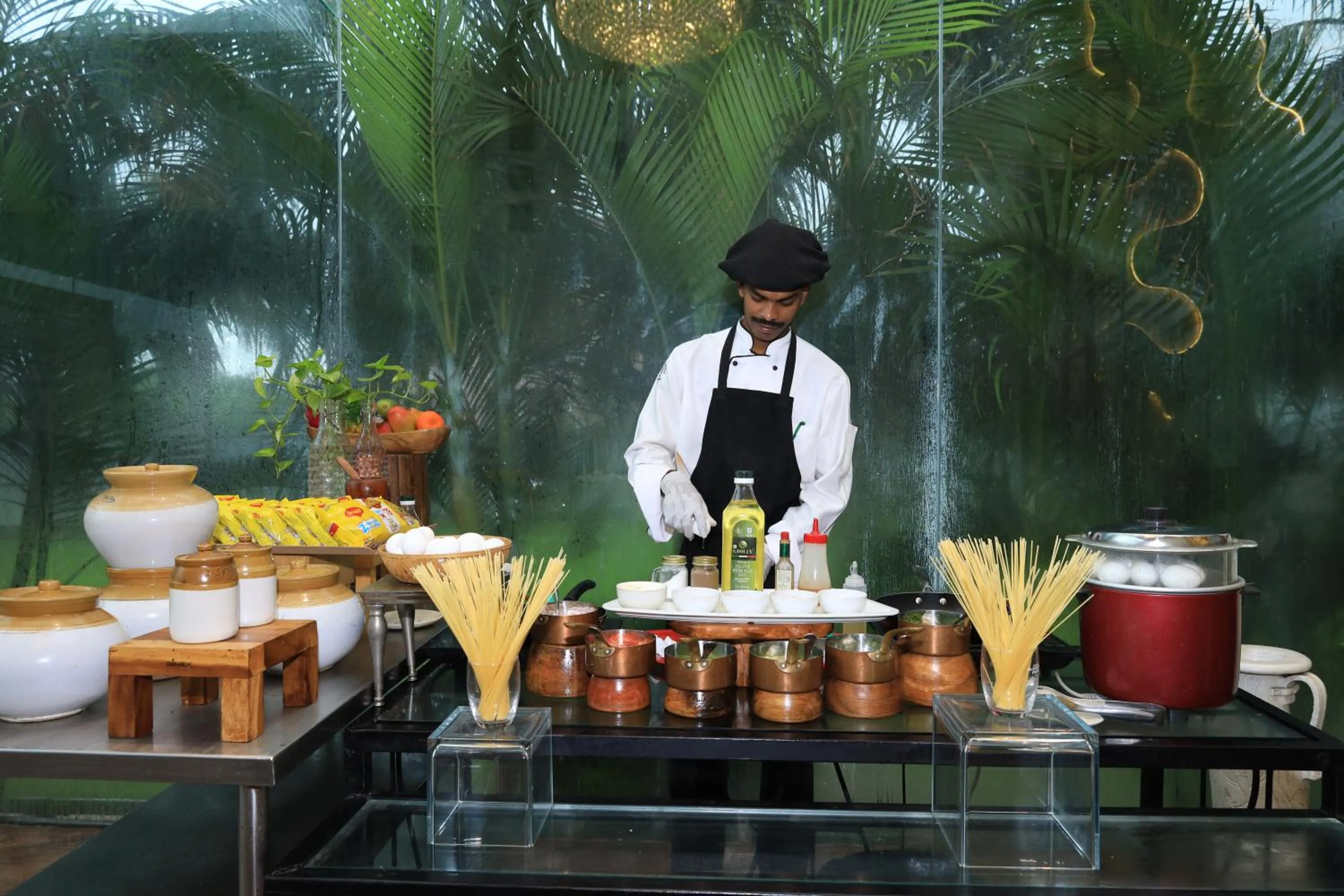 Buffet breakfast in Aananda Imperial