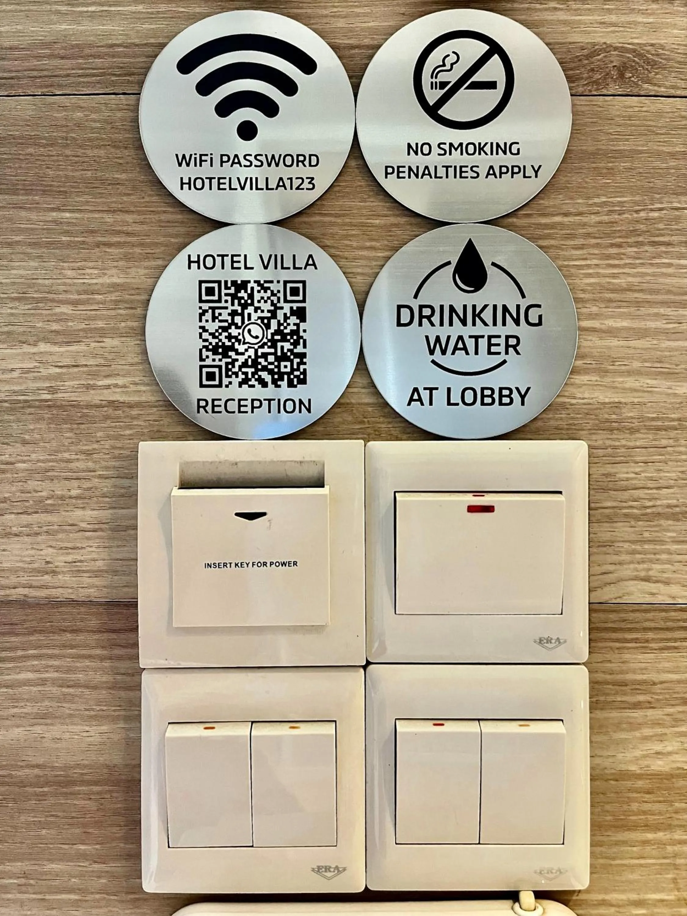 Logo/Certificate/Sign in Hotel Villa