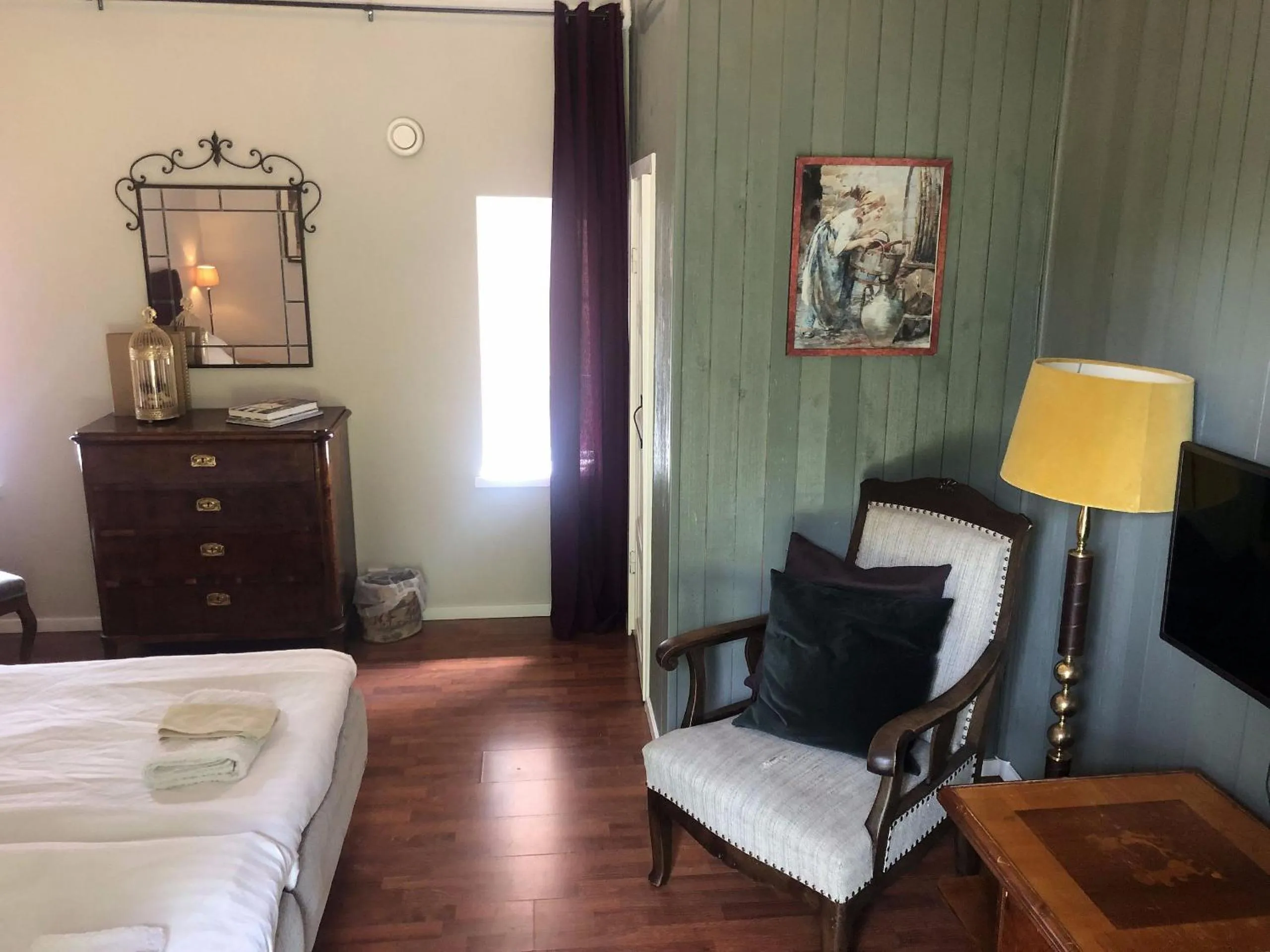 Bed in Vingårdens Bed & Breakfast