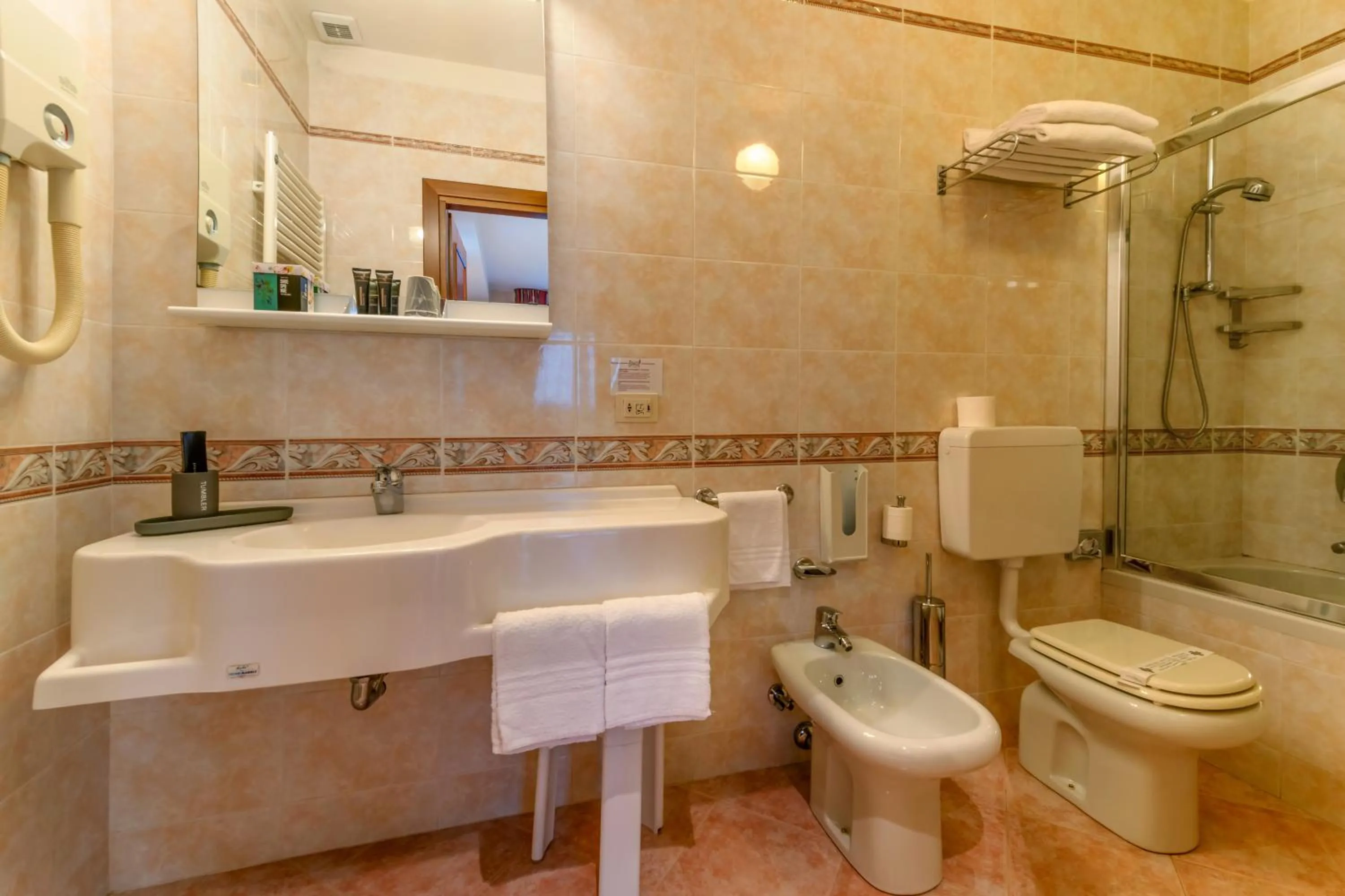 Shower in Hotel Falco D'Oro by Falco D'Oro Hotels