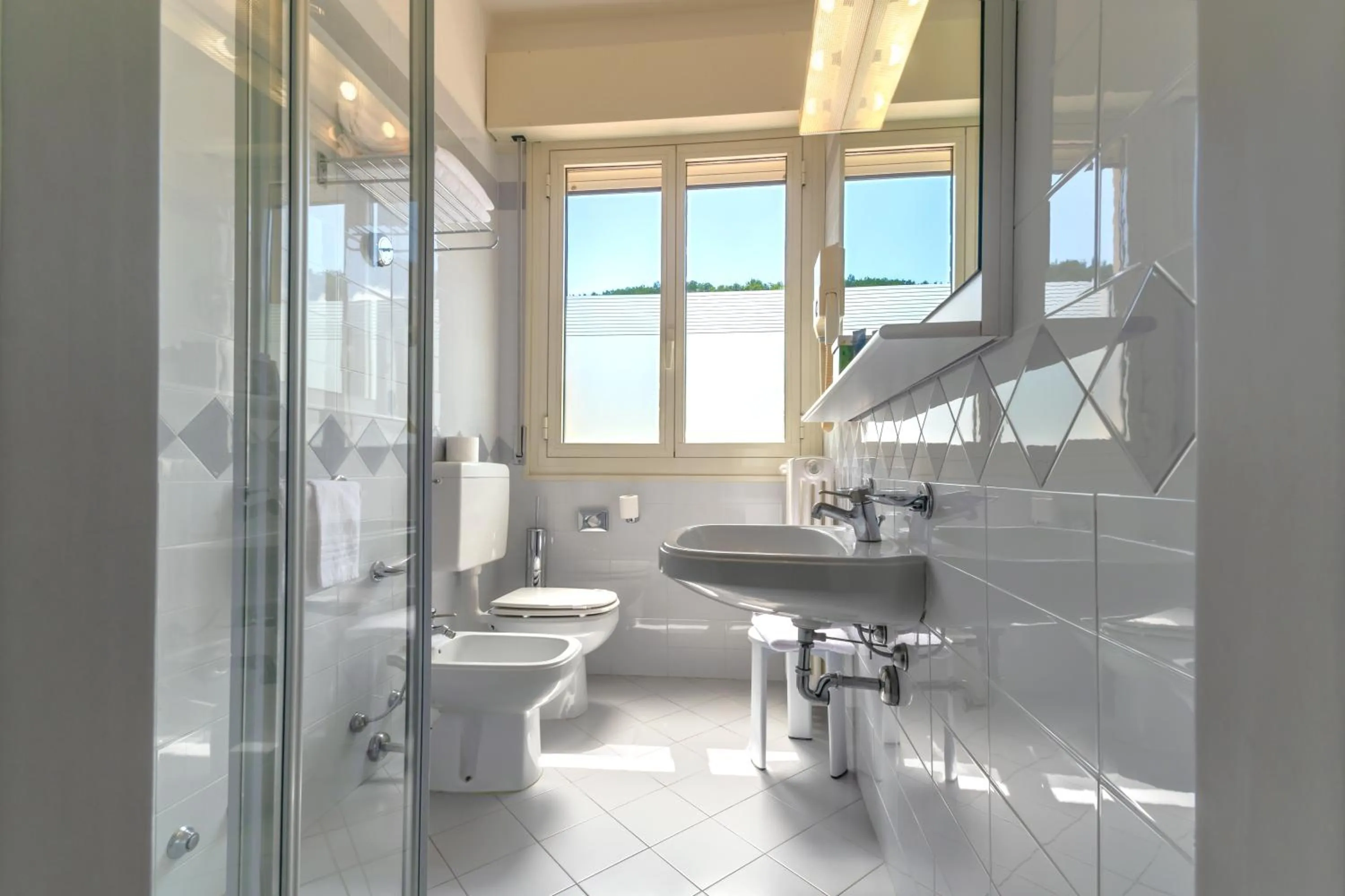 Shower in Hotel Falco D'Oro by Falco D'Oro Hotels