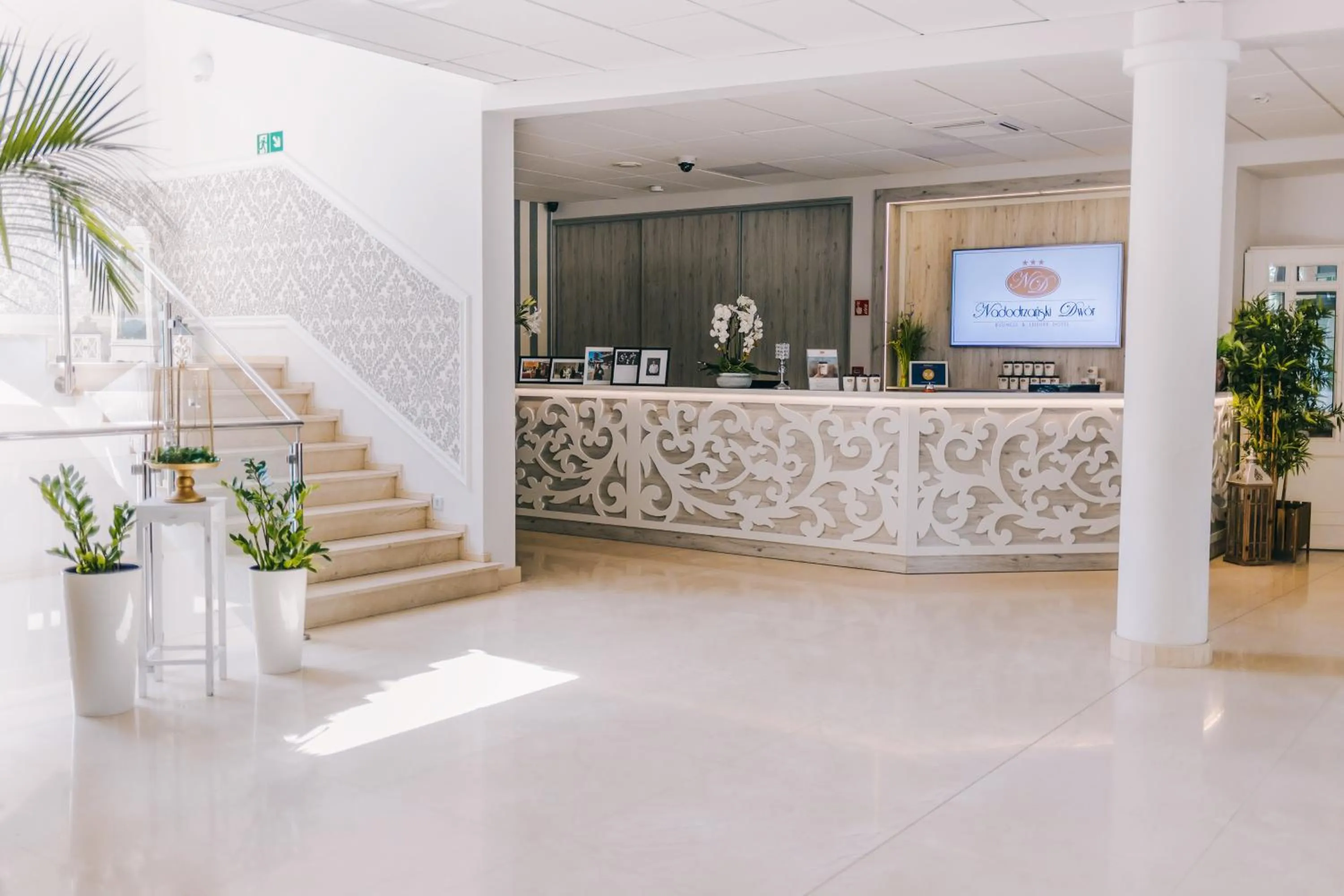 Lobby or reception in Hotel Nadodrzański Dwór - Nowa Sól