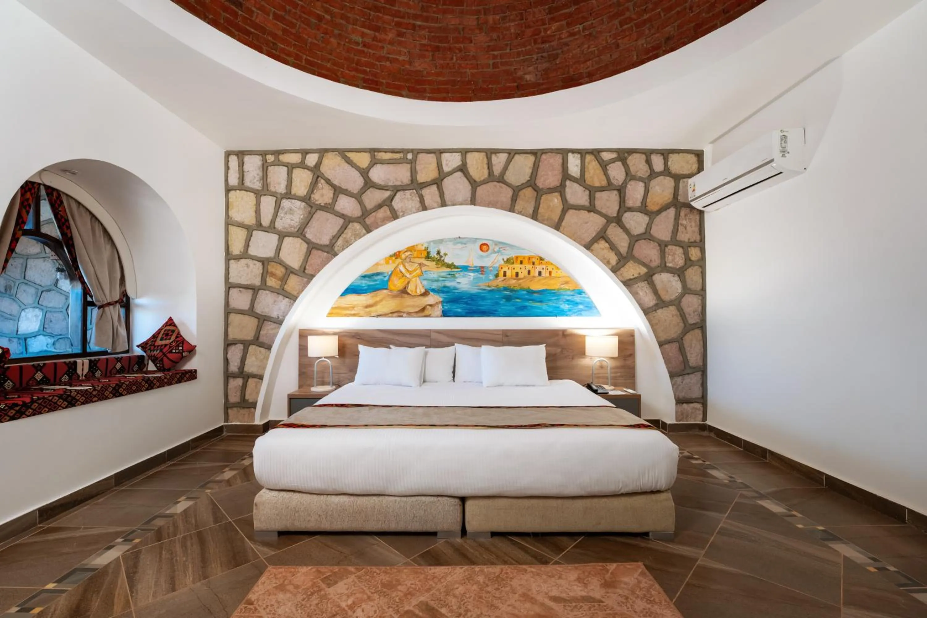 Bed in Seti Abu Simbel Lake Resort