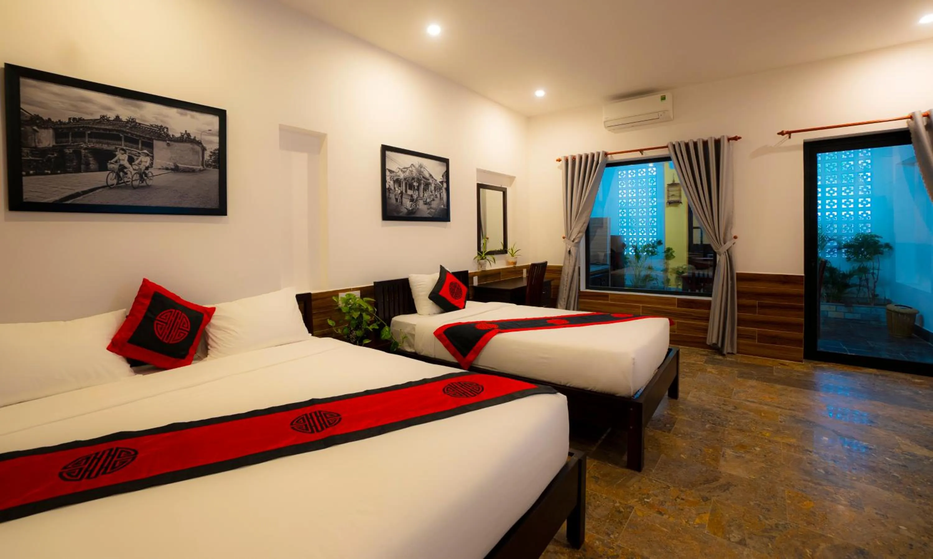 Bed in Green Grapefruit Villa