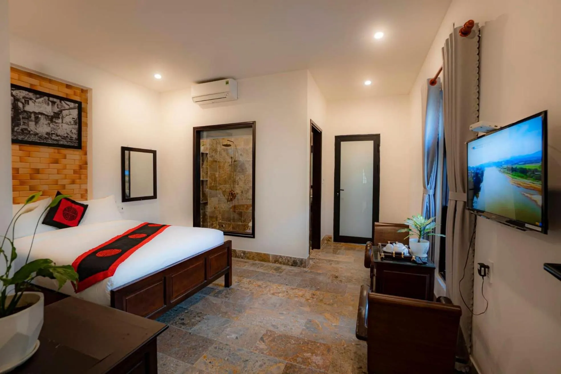 Bed in Green Grapefruit Villa