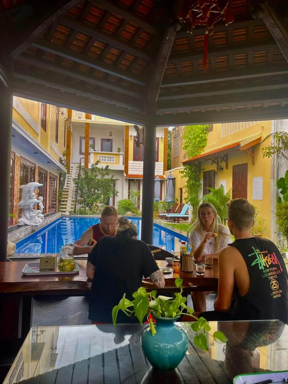 People in Green Grapefruit Villa