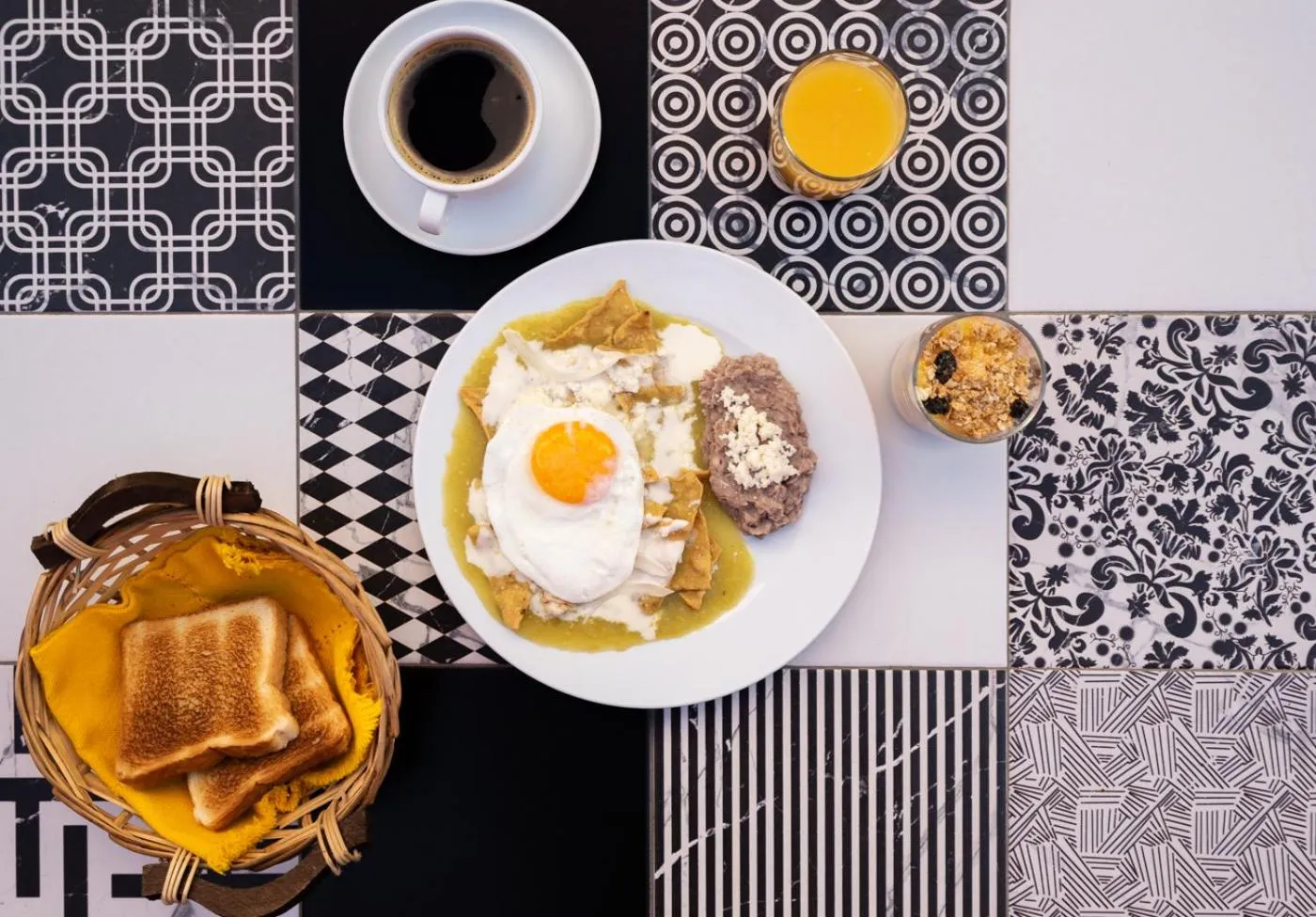 Patio in Hotel Casa Once