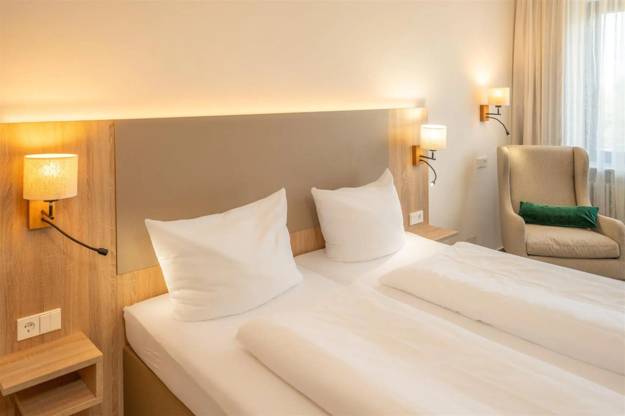 Photo of the whole room, Bed in Waldhotel Eisenberg