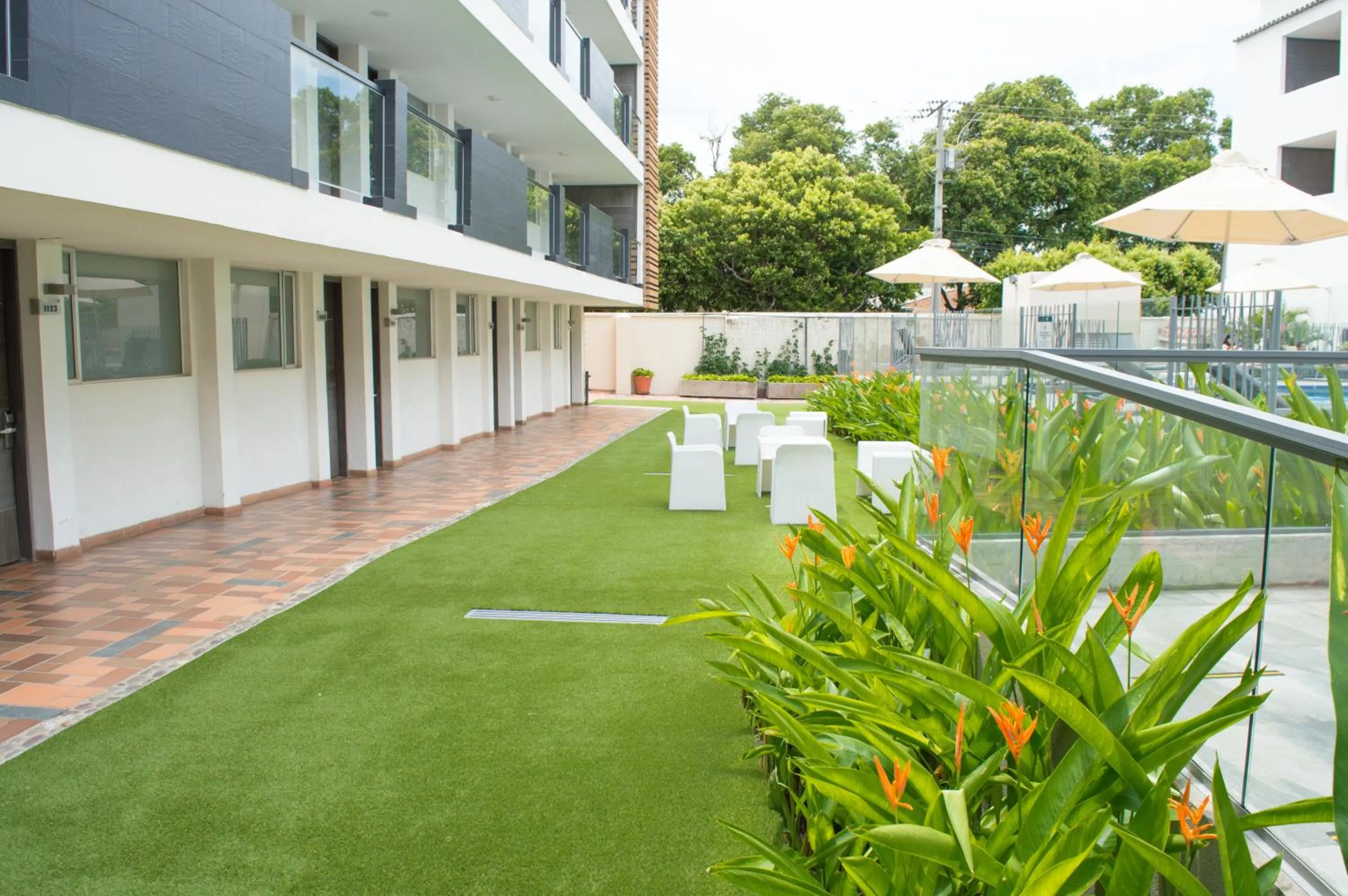 Garden in Hotel CasaBlanca Cucuta