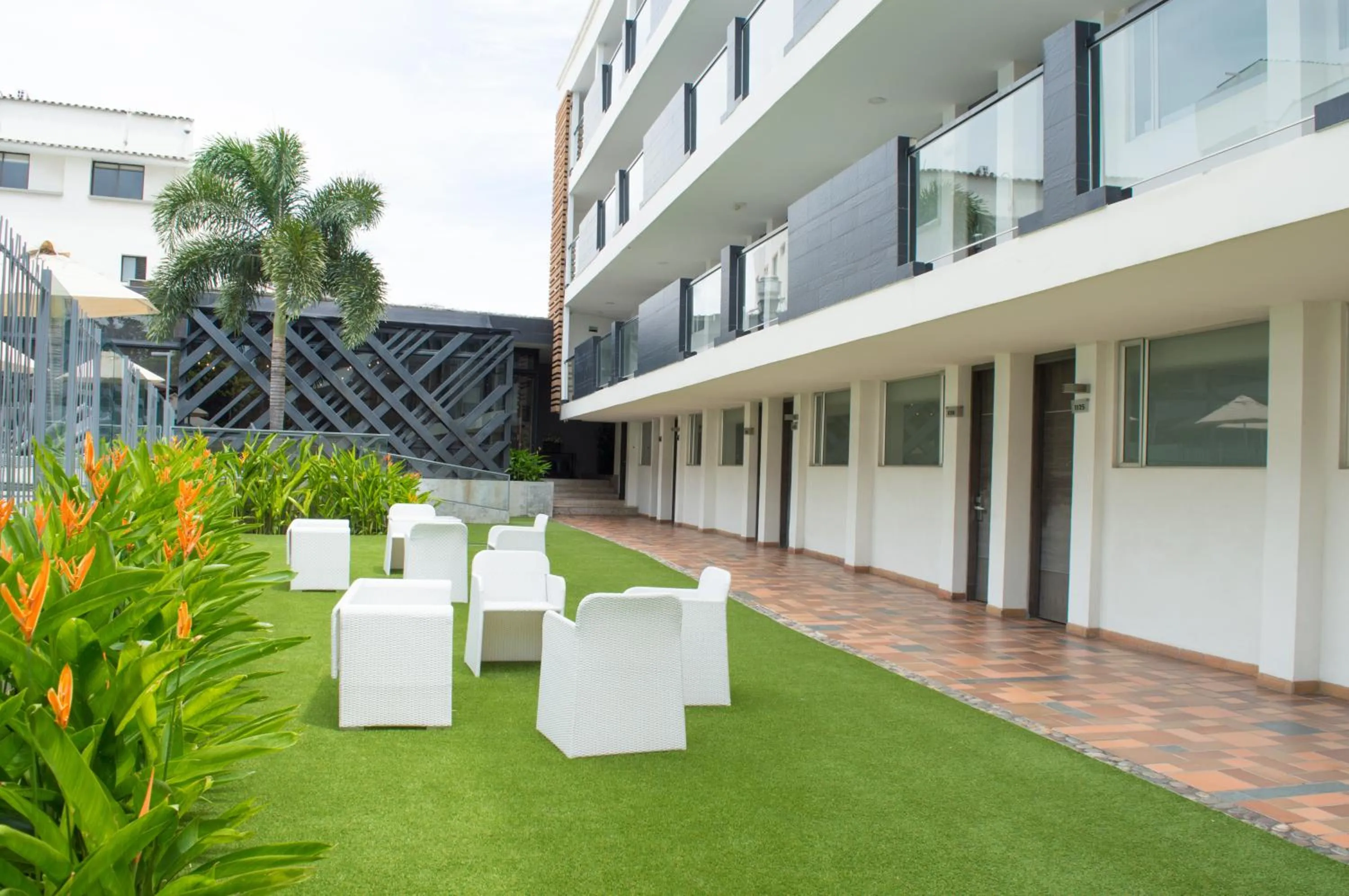 Garden in Hotel CasaBlanca Cucuta