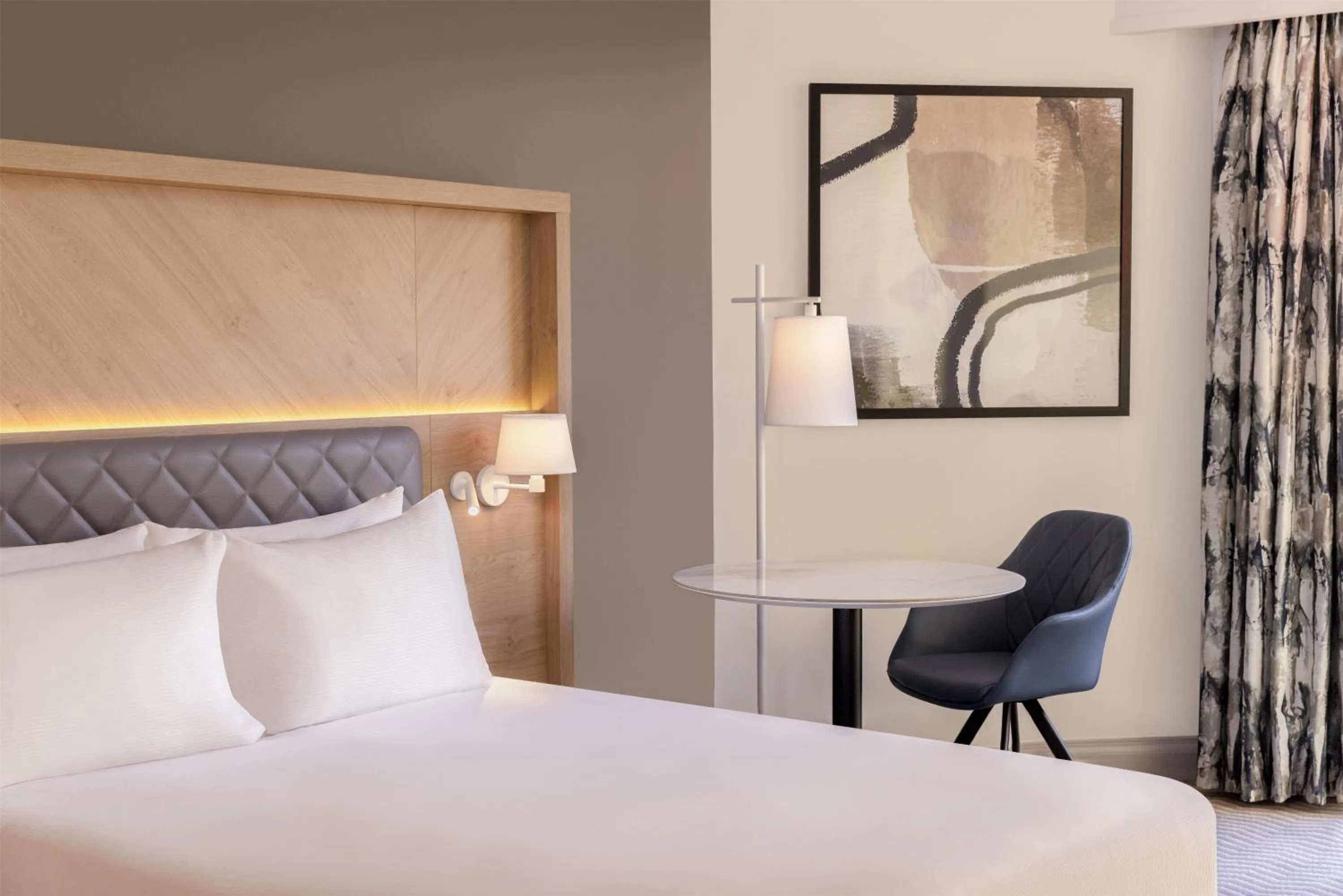 Bed in Hilton Northampton Hotel