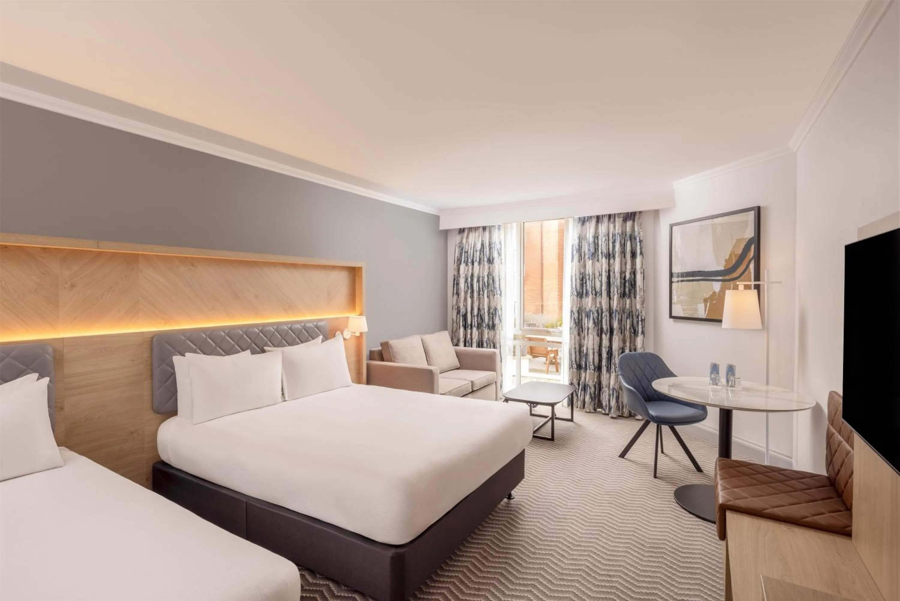 Bed in Hilton Northampton Hotel