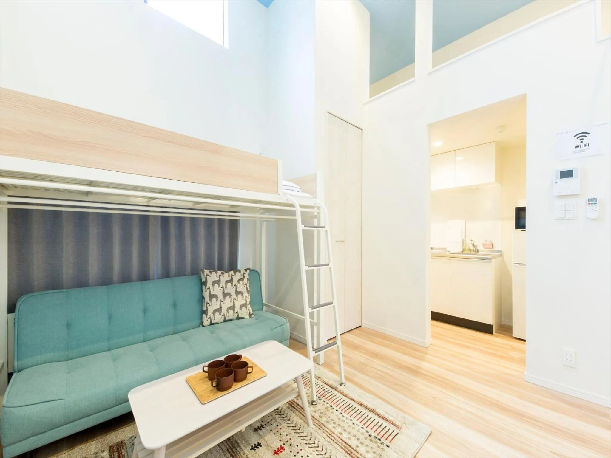 Living room, Bed in TRIP POD YOSHIZUKA C