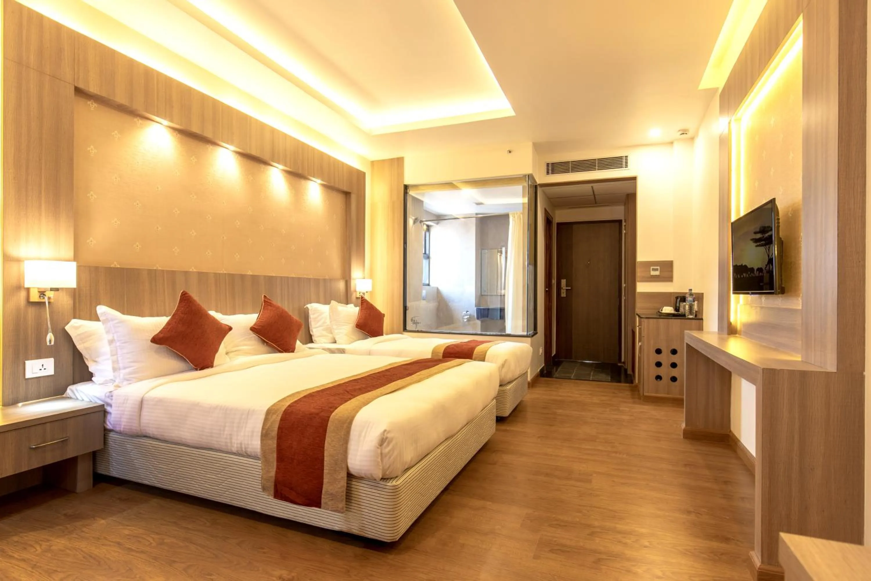 Photo of the whole room, Bed in Landmark Kathmandu