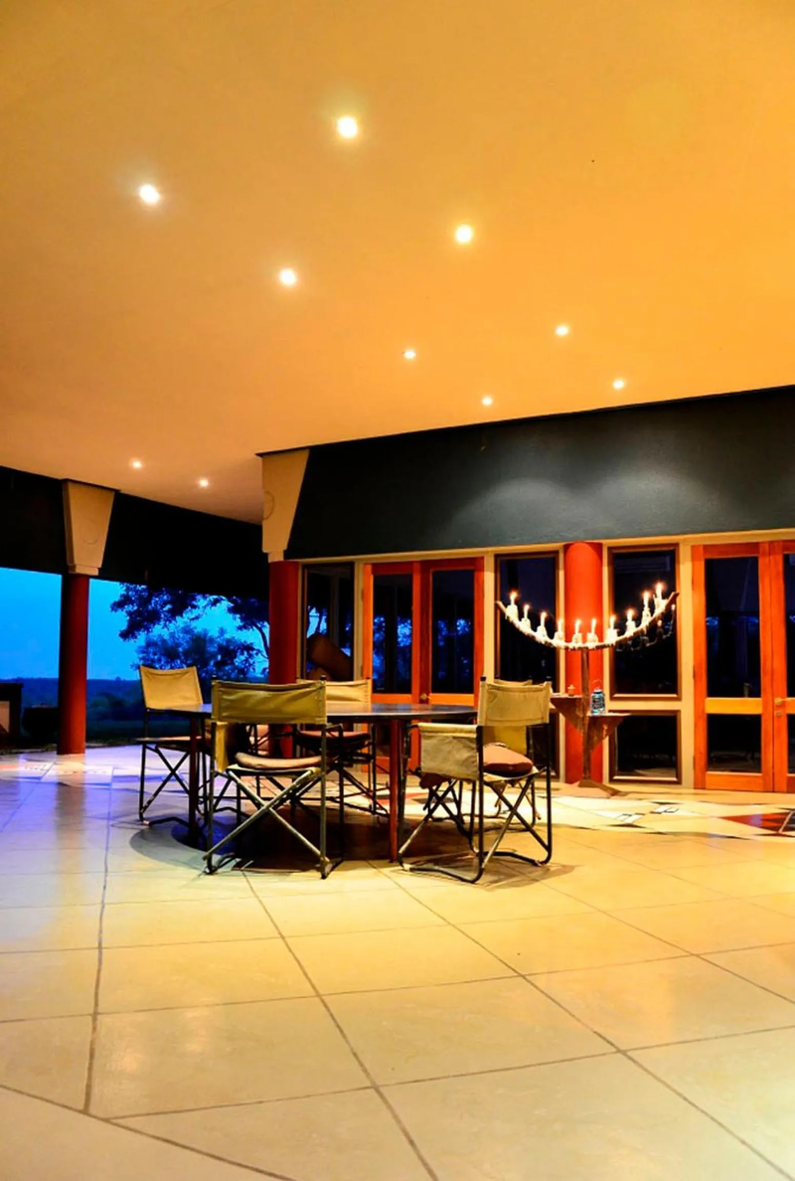 Balcony/Terrace in Tingala Lodge - Bed in the Bush