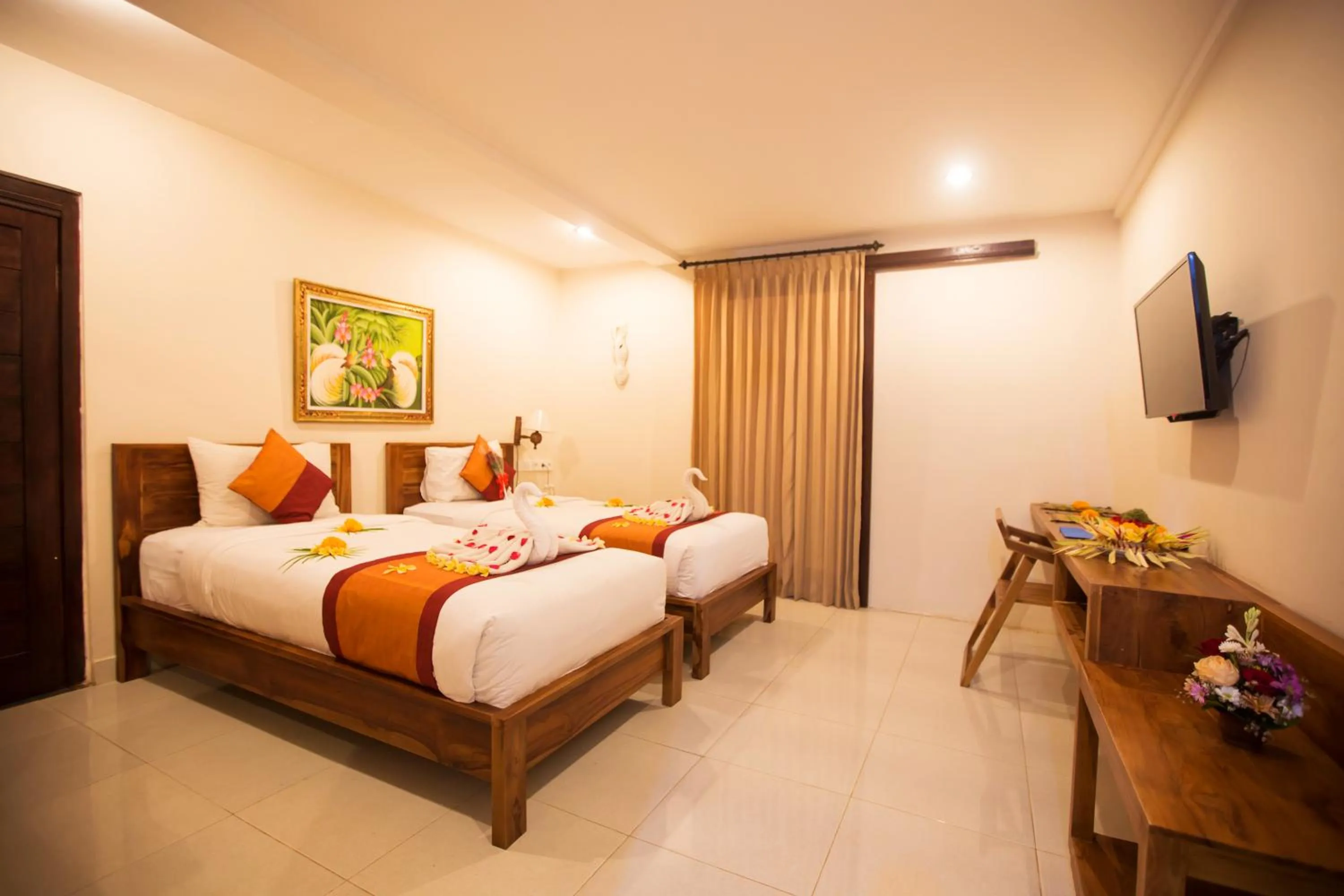 TV and multimedia, Bed in Asri Sari Ubud Villa & Resort
