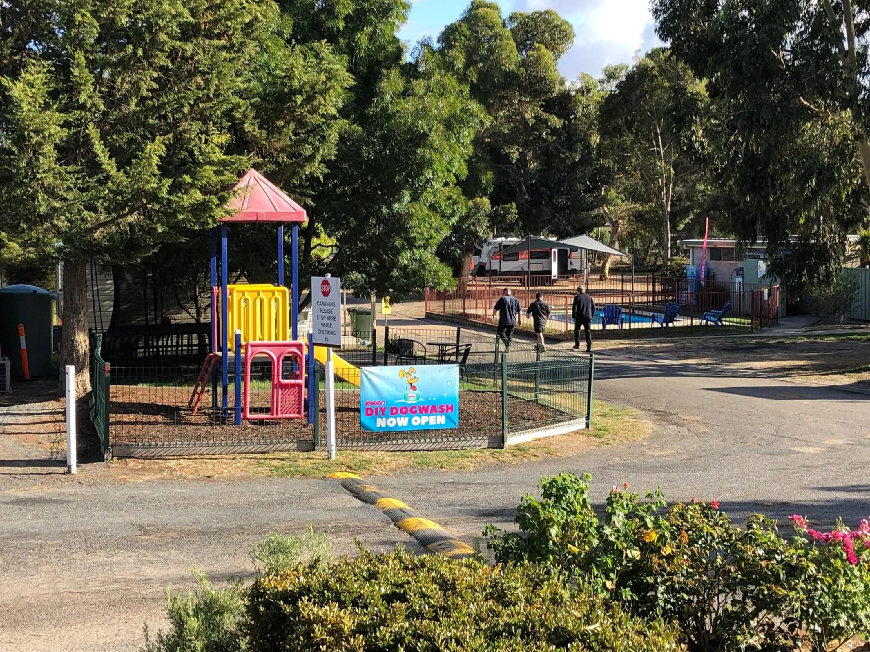 Children play ground in Acacia Caravan Park & Holiday Units