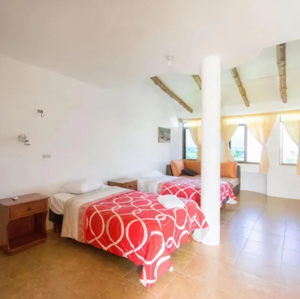 Bed in Galapagos Verde Azul