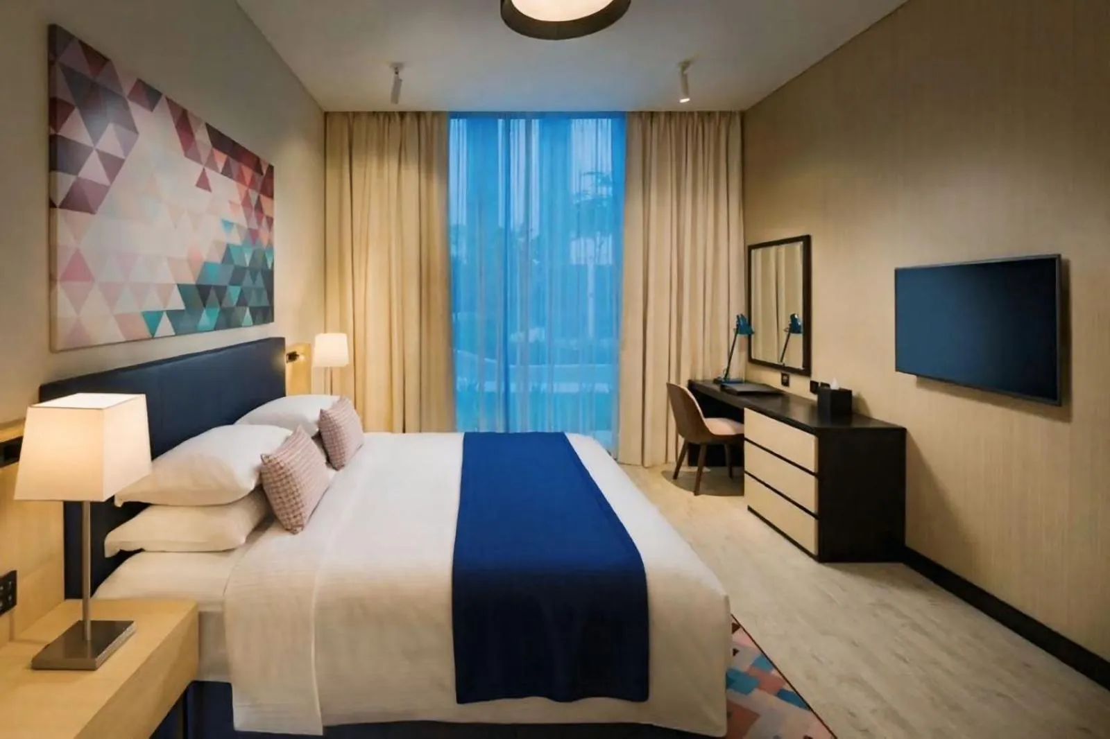 Bedroom, Bed in Millennium Al Barsha