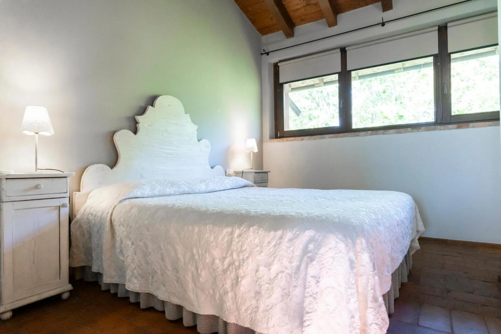 Bed in Musella Winery & Relais