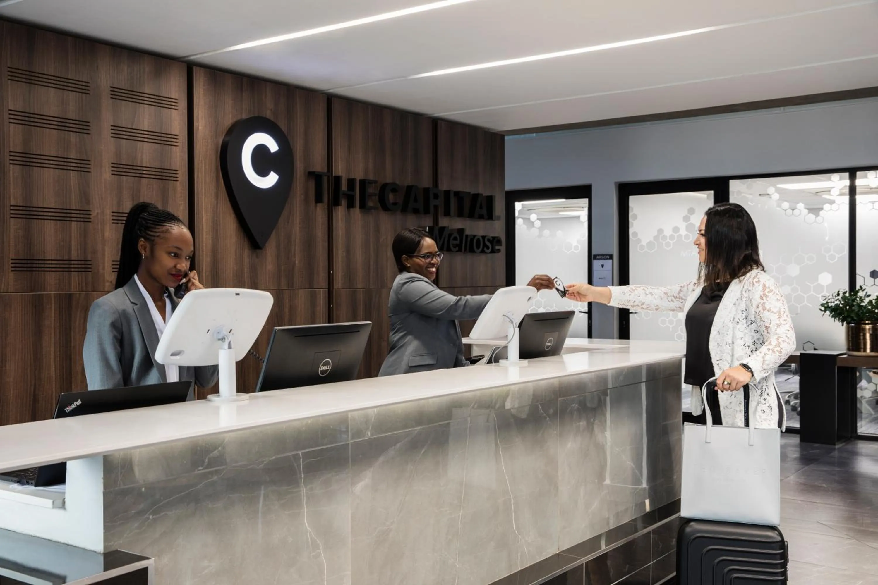 Lobby or reception in The Capital Melrose