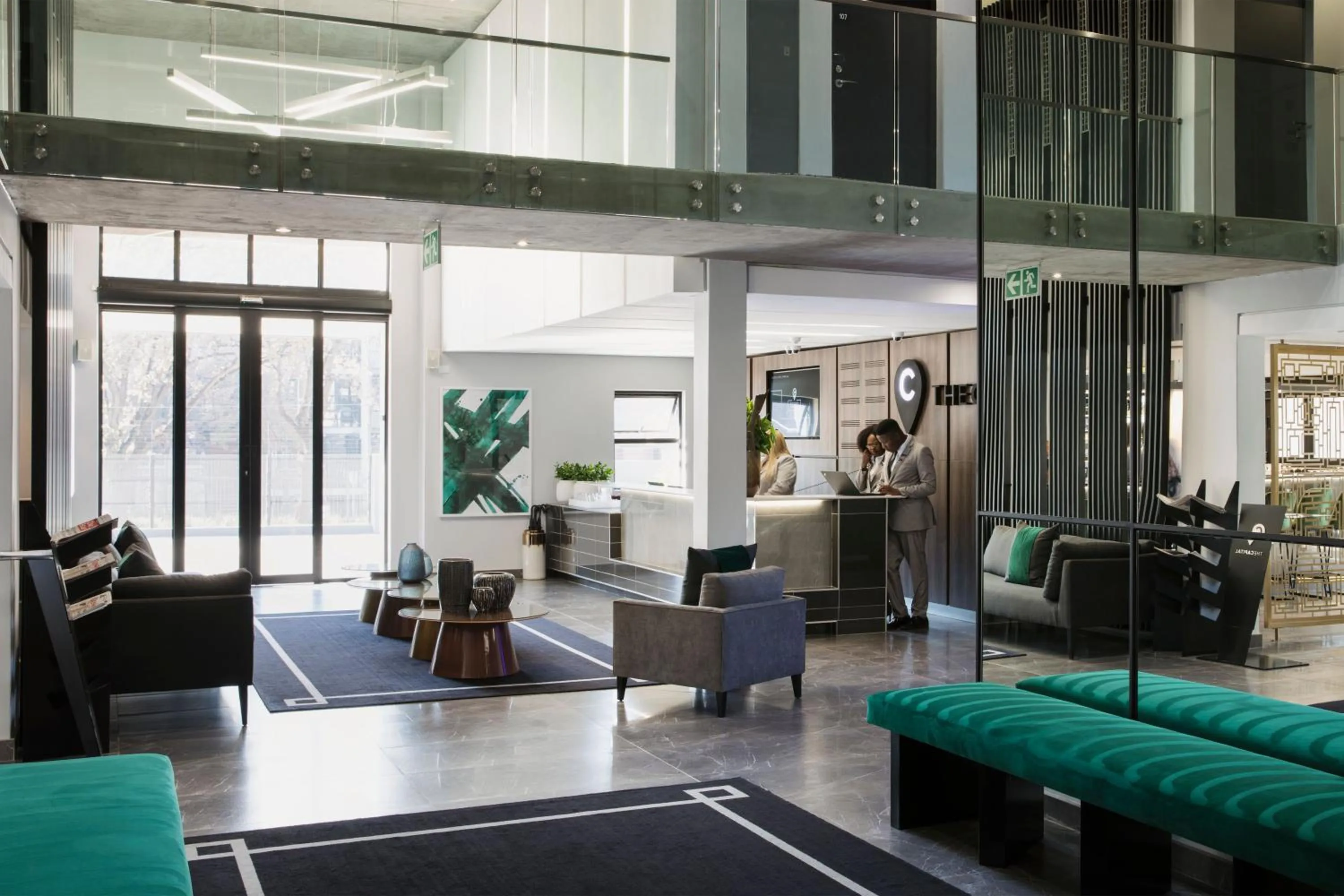 Lobby or reception in The Capital Melrose