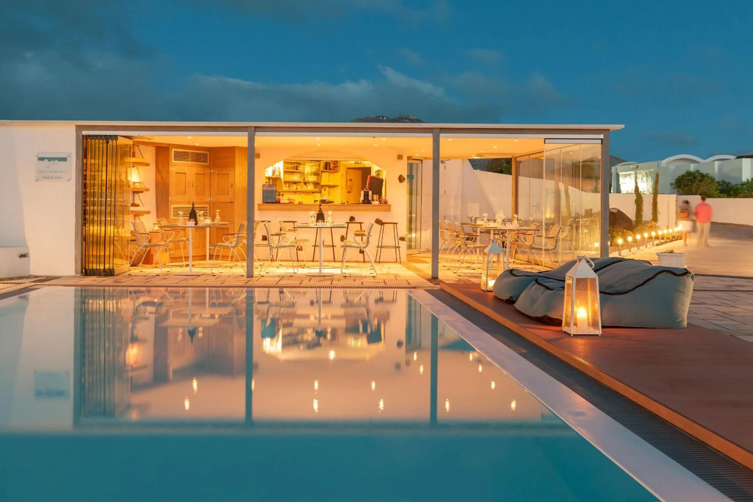 Swimming pool in Caldera's Dolphin Suites