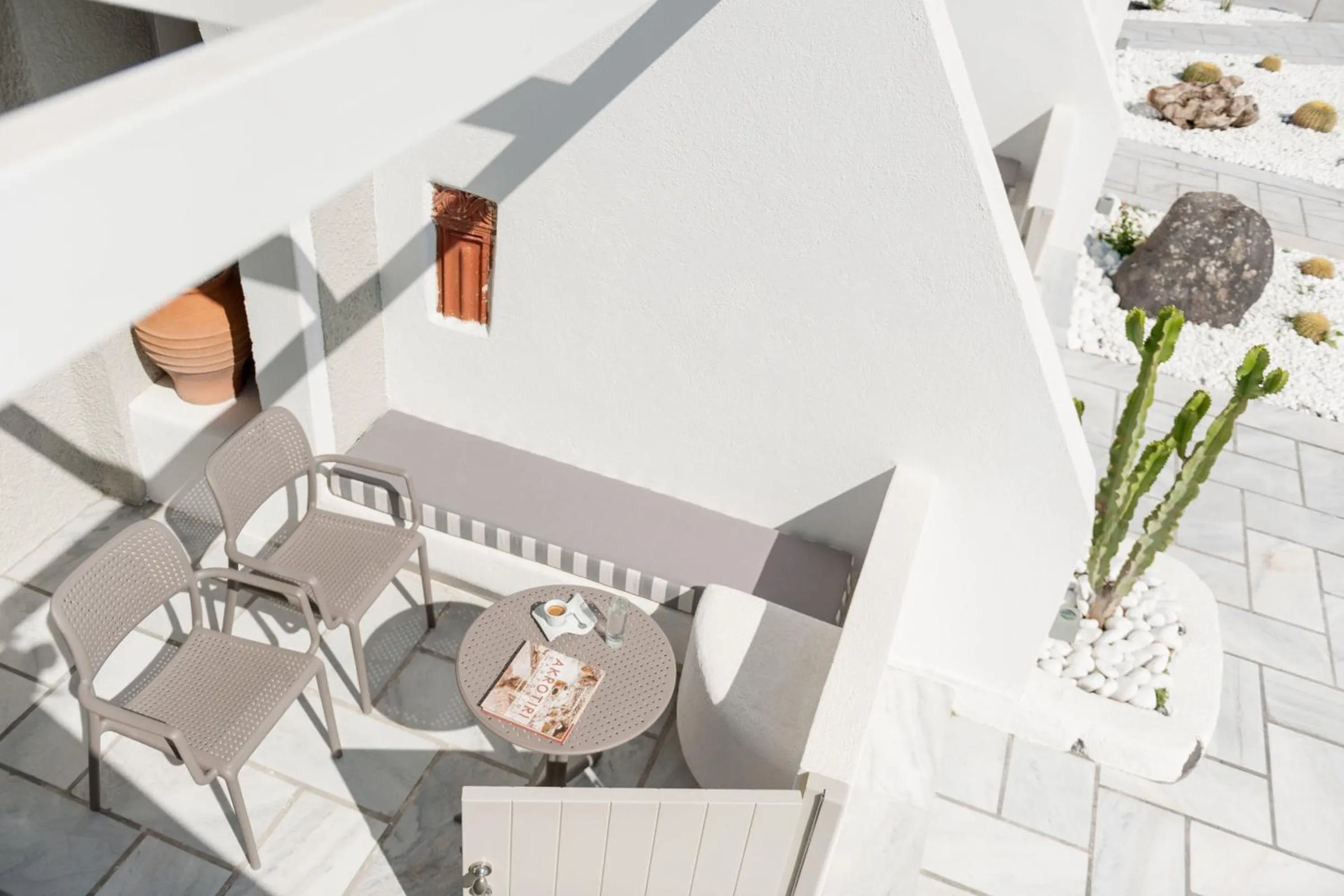 Patio in Caldera's Dolphin Suites