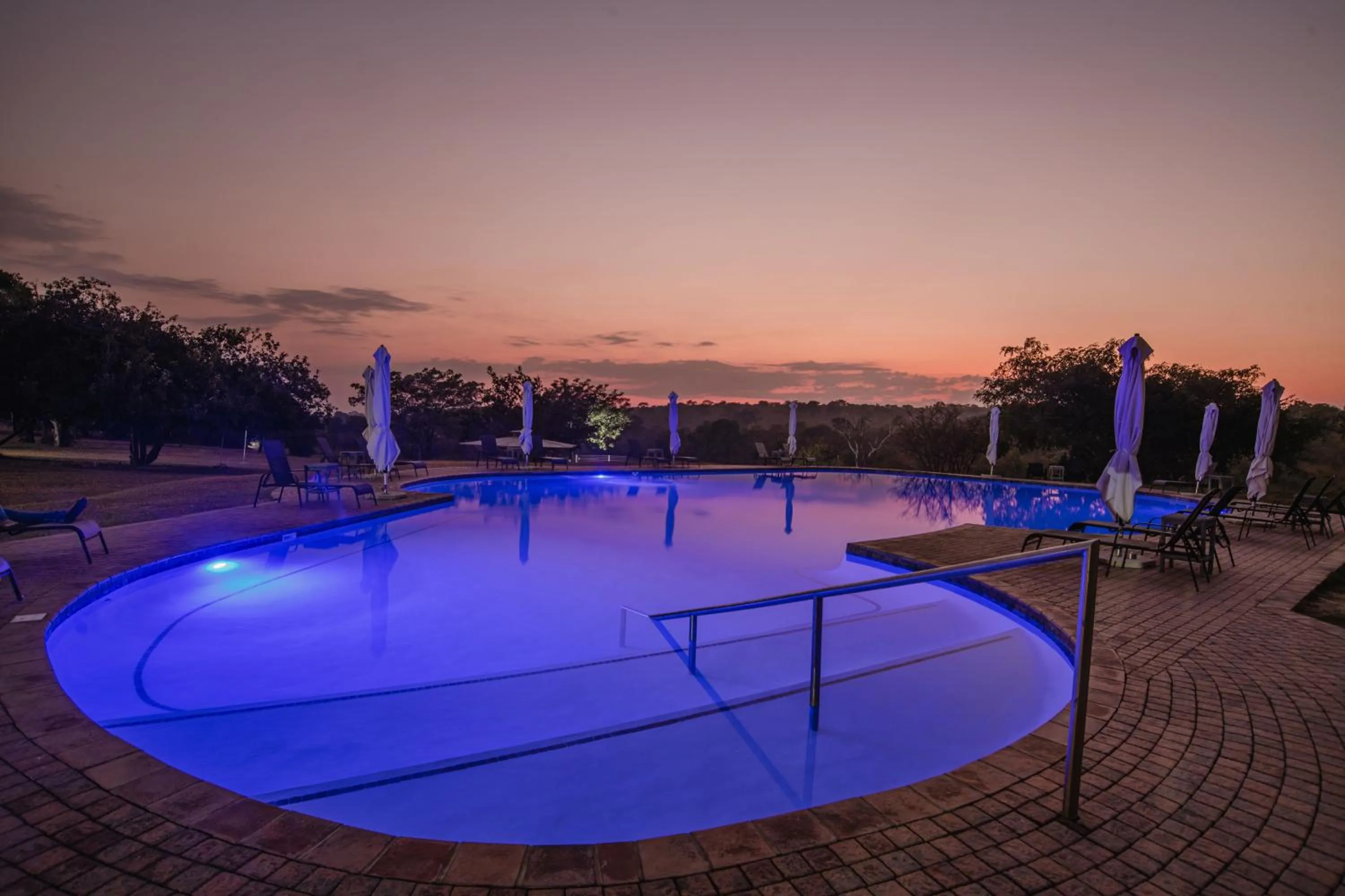 Pool view in Nkambeni Safari Camp