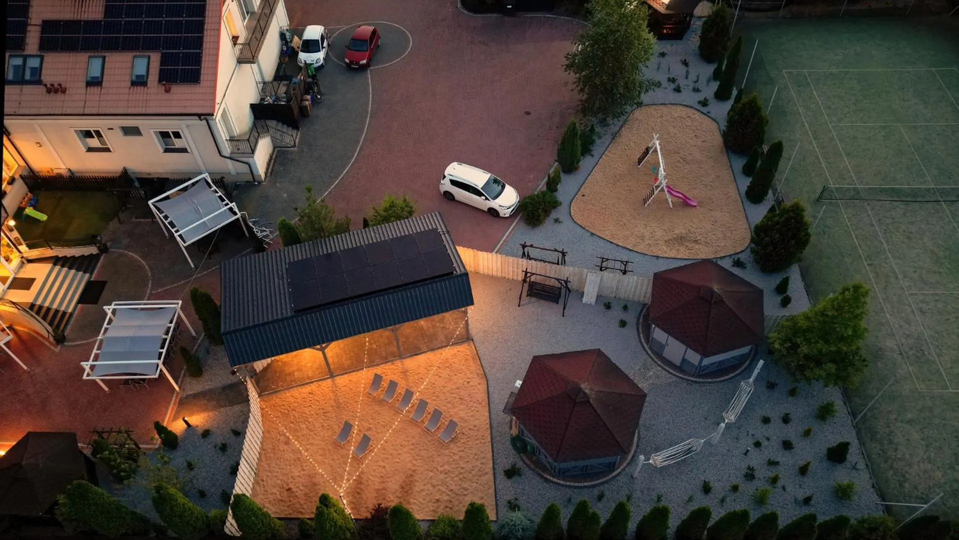 Sauna in Dworek Różany Hotel & Restauracja