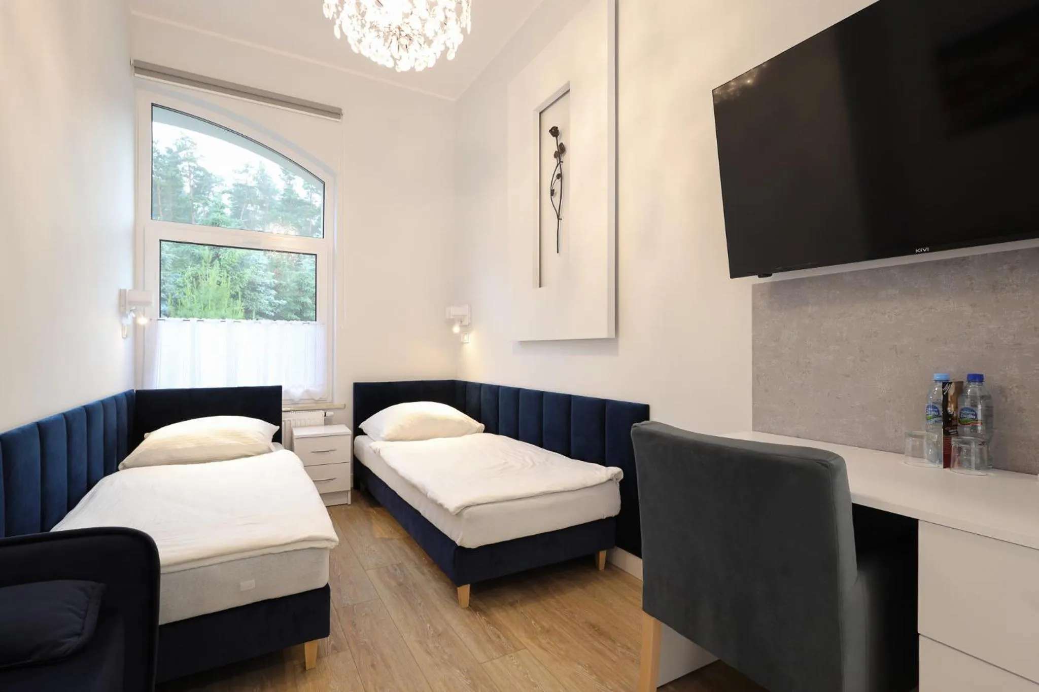 Bed in Dworek Różany Hotel & Restauracja