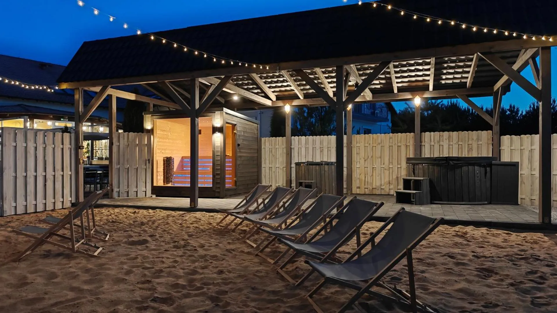 Sauna in Dworek Różany Hotel & Restauracja