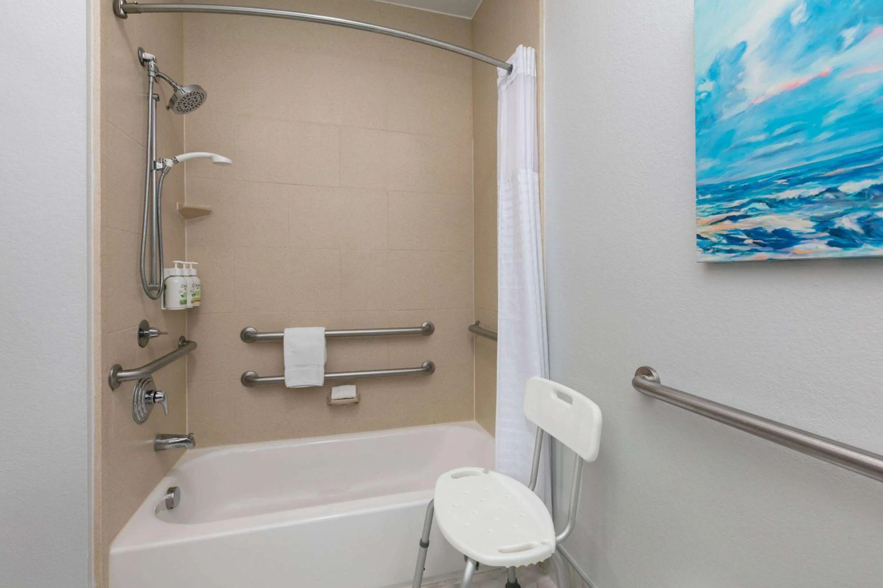 Shower in La Quinta Inn & Suites by Wyndham Ft Worth-Burleson