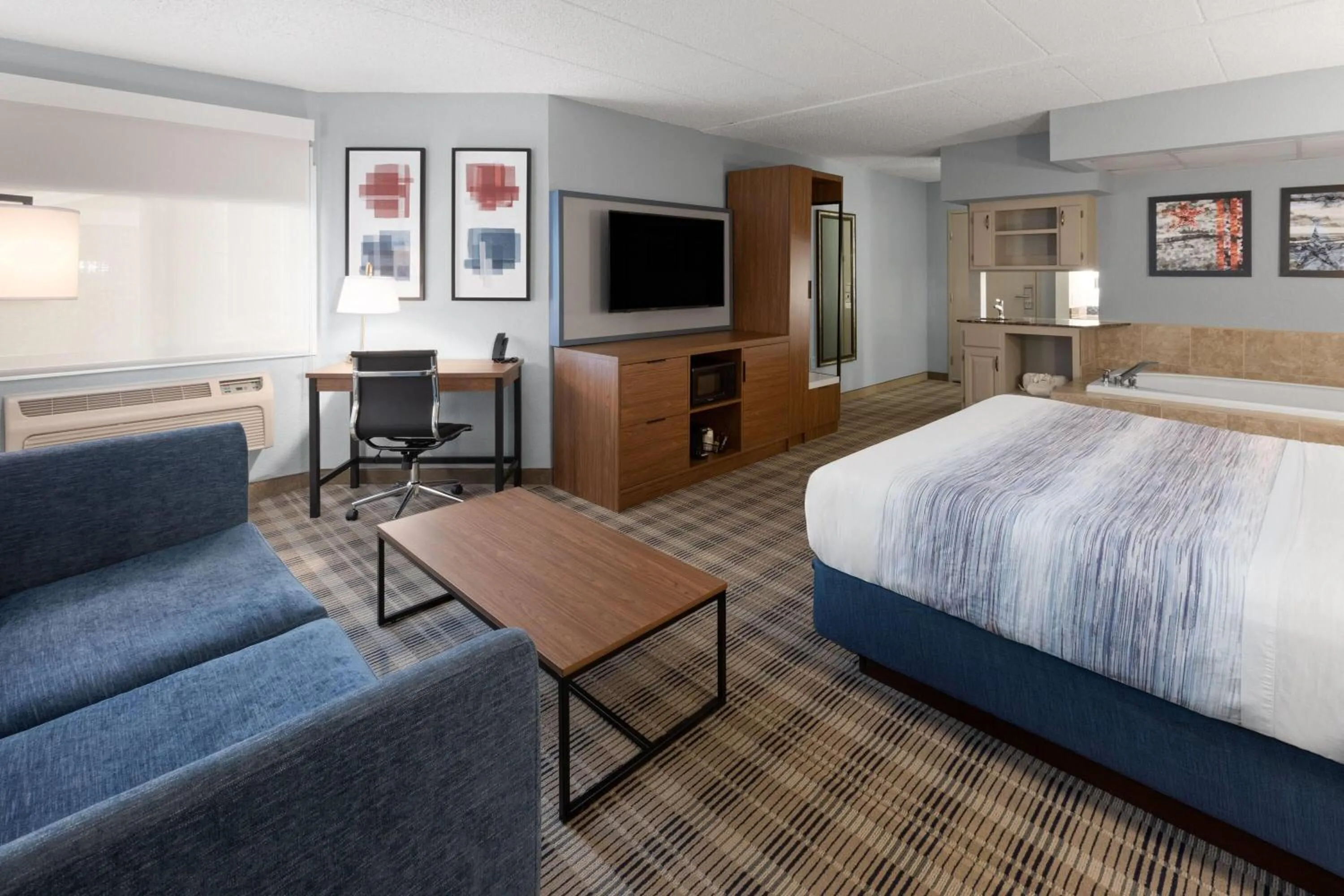 Bath, Bed in AmericInn by Wyndham Chippewa Falls