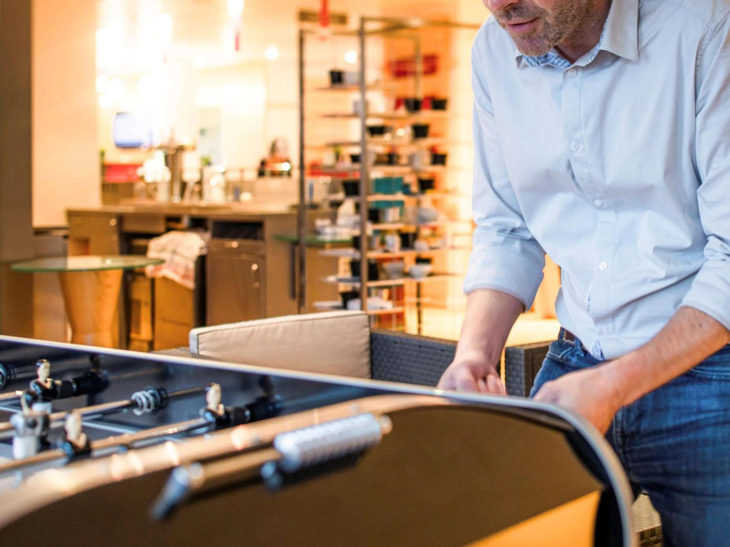 Lounge or bar in ibis Quimperle