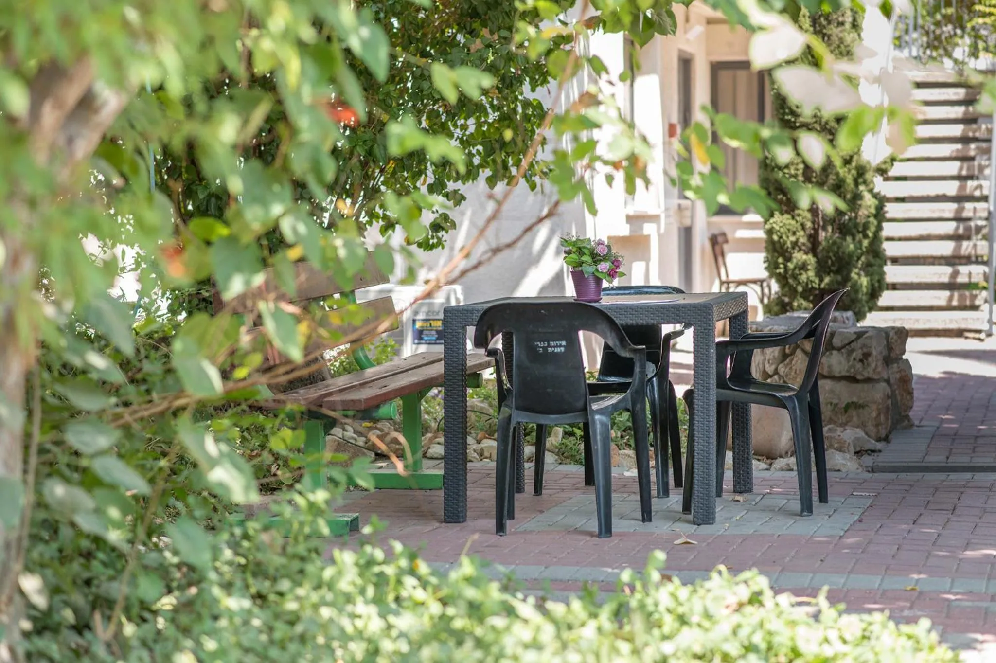 Patio in Degania Bet Kibbutz Country Lodging