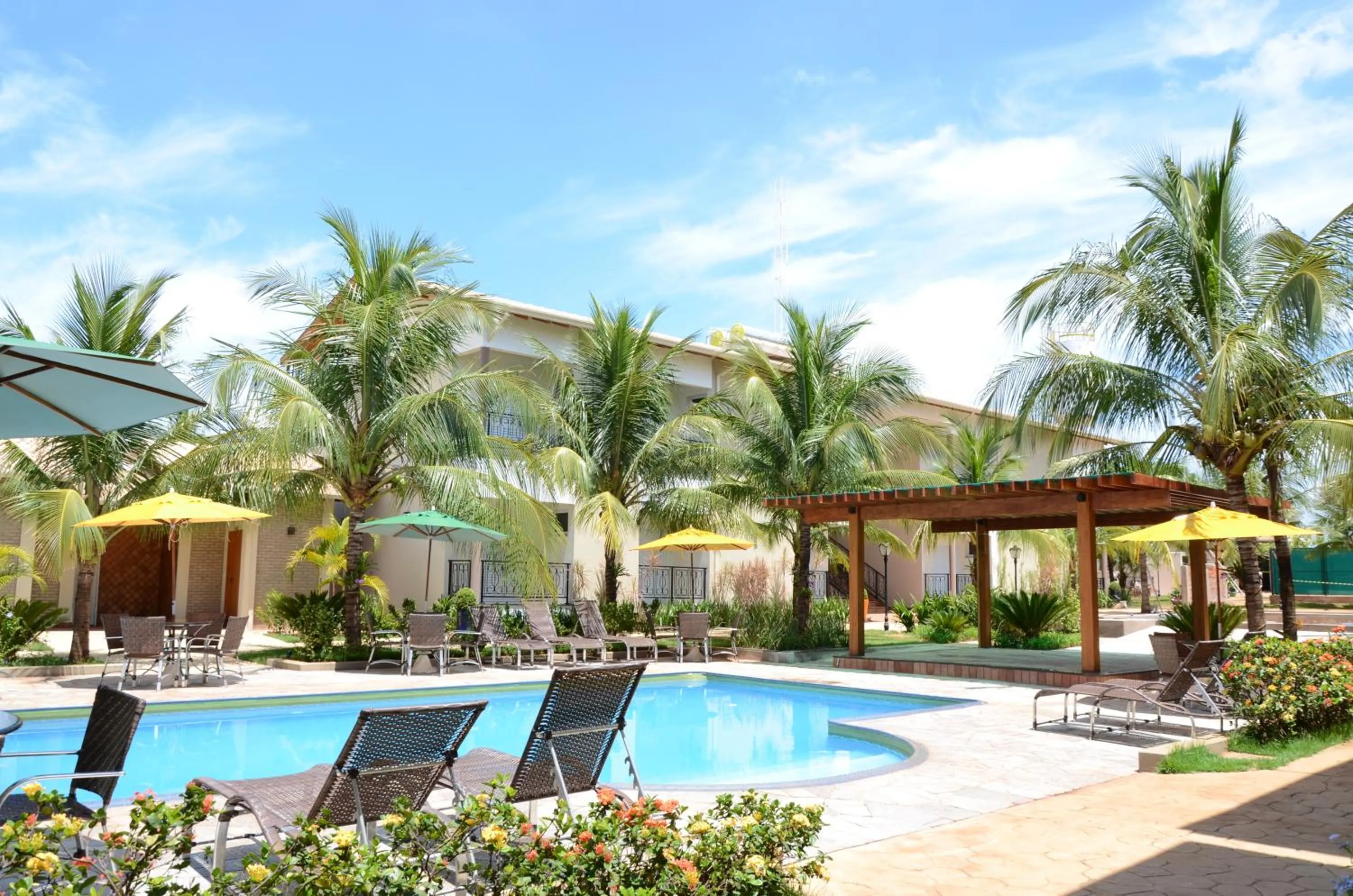 Pool view in Pousada Vitalis