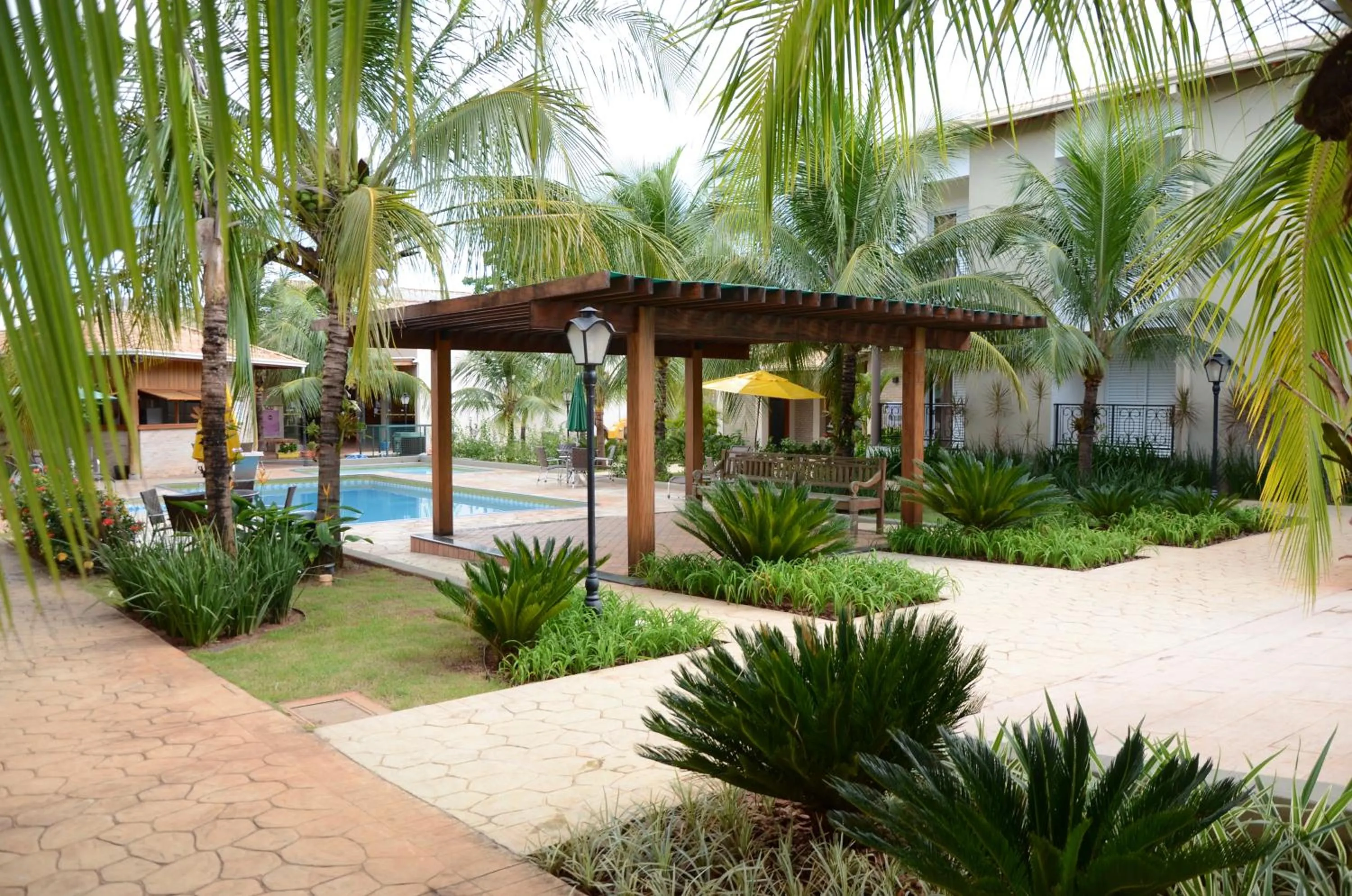 Pool view in Pousada Vitalis