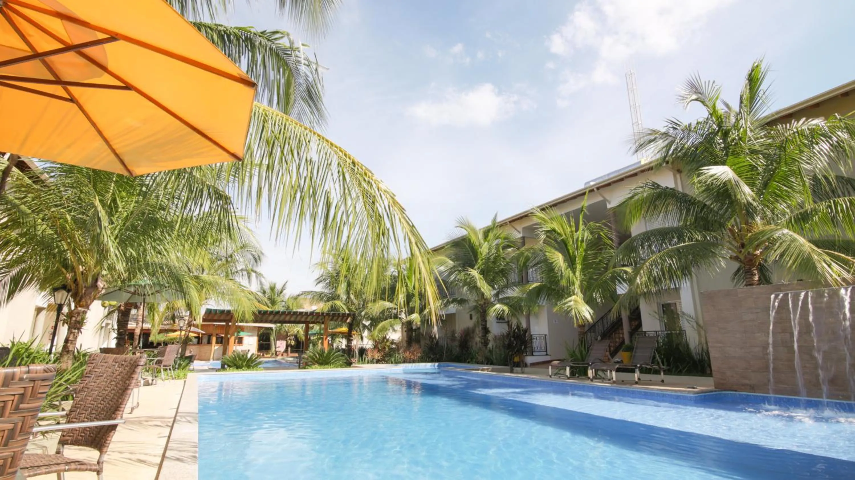 Pool view in Pousada Vitalis