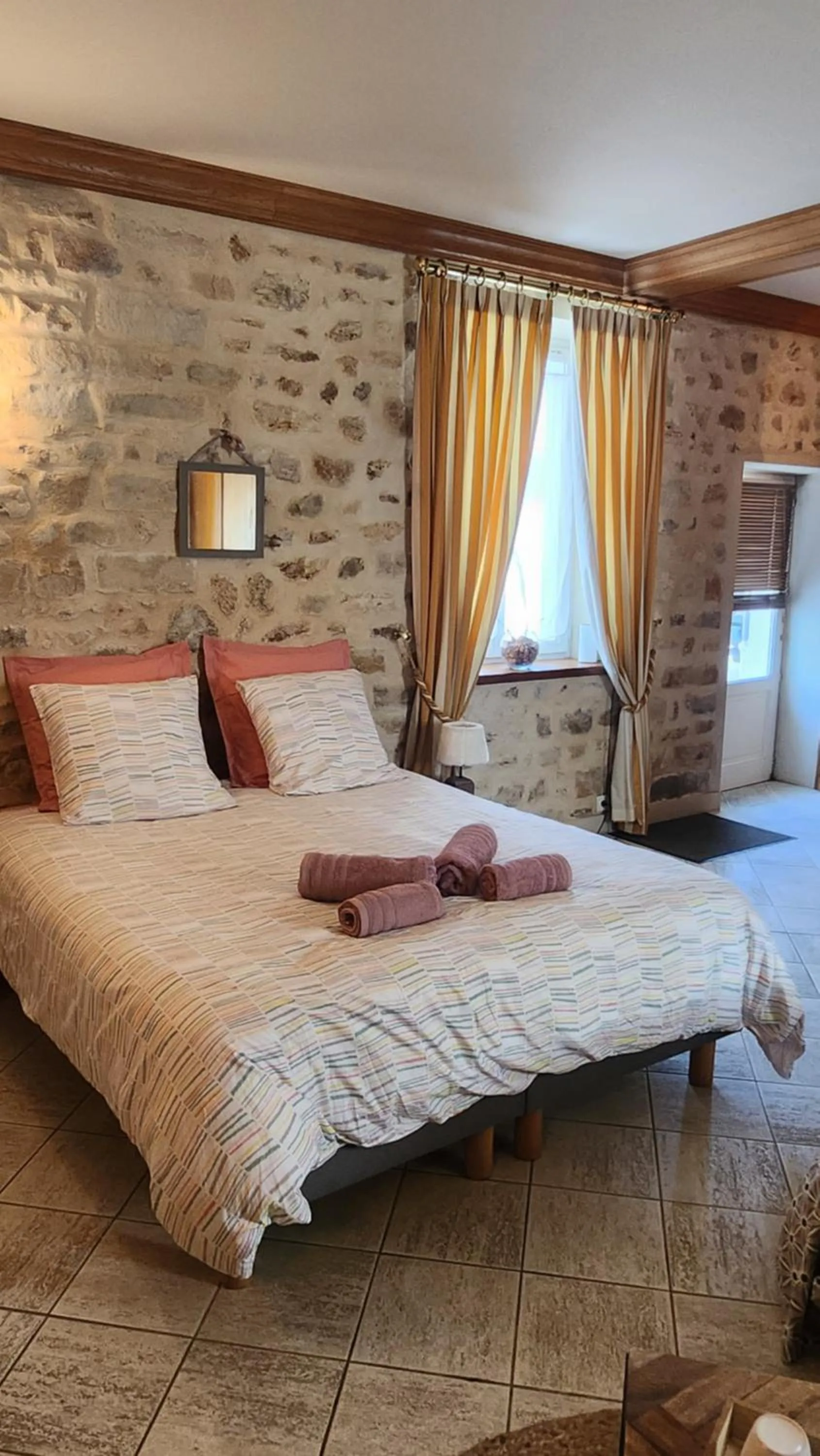 Bedroom, Bed in la ferme des ruelles