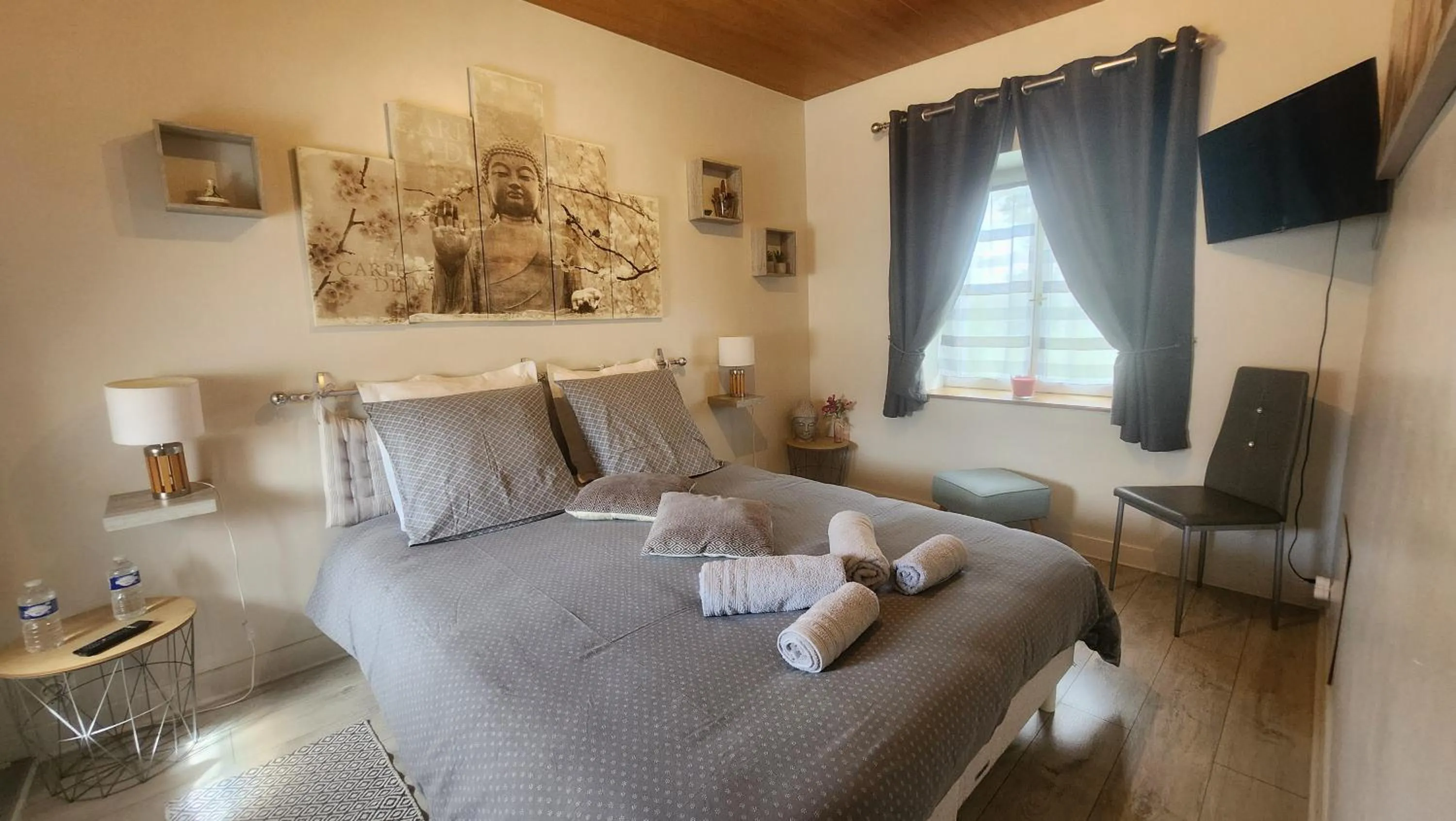 Bedroom, Bed in la ferme des ruelles