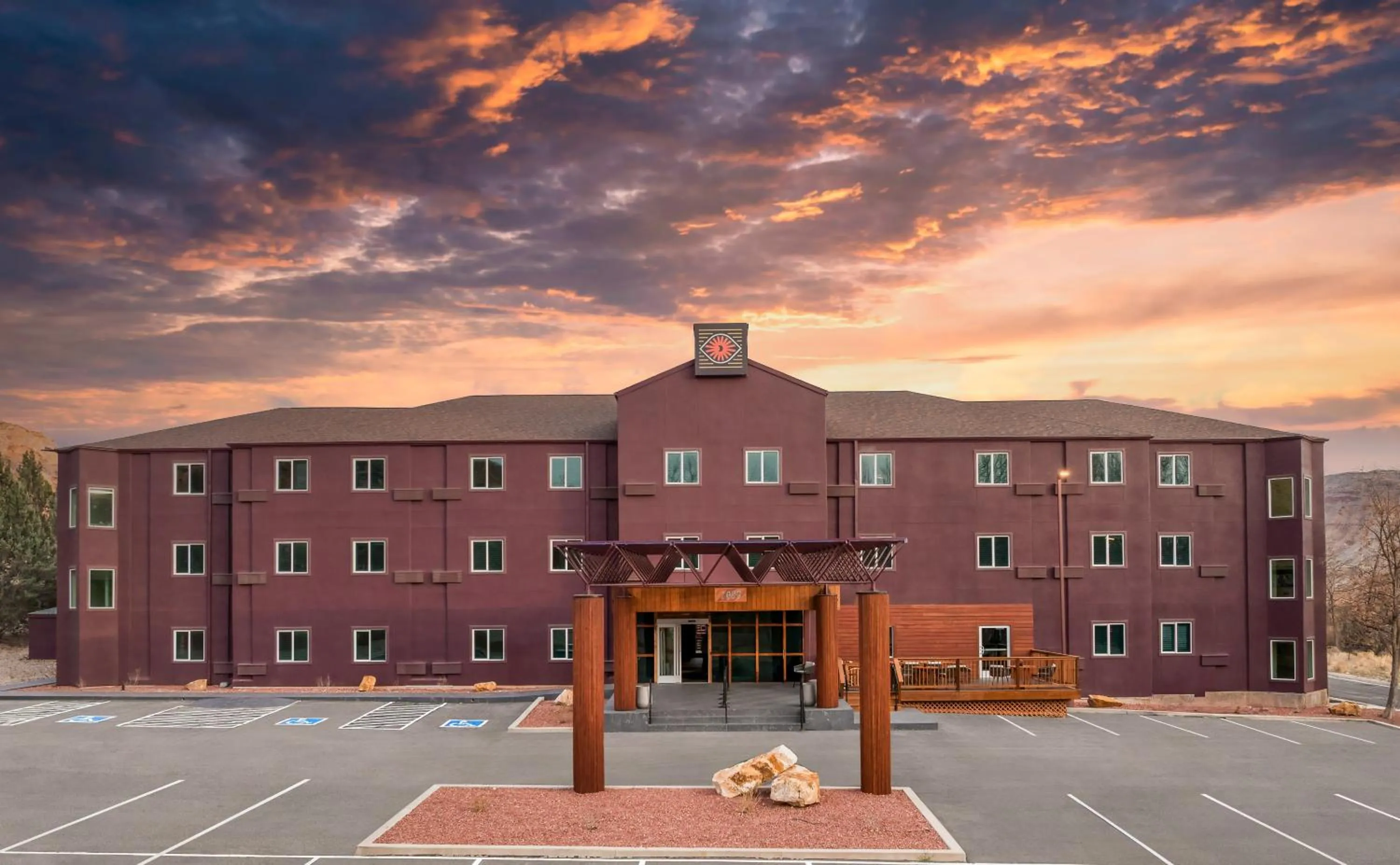 Property building in Wolfe's Hotel Moab