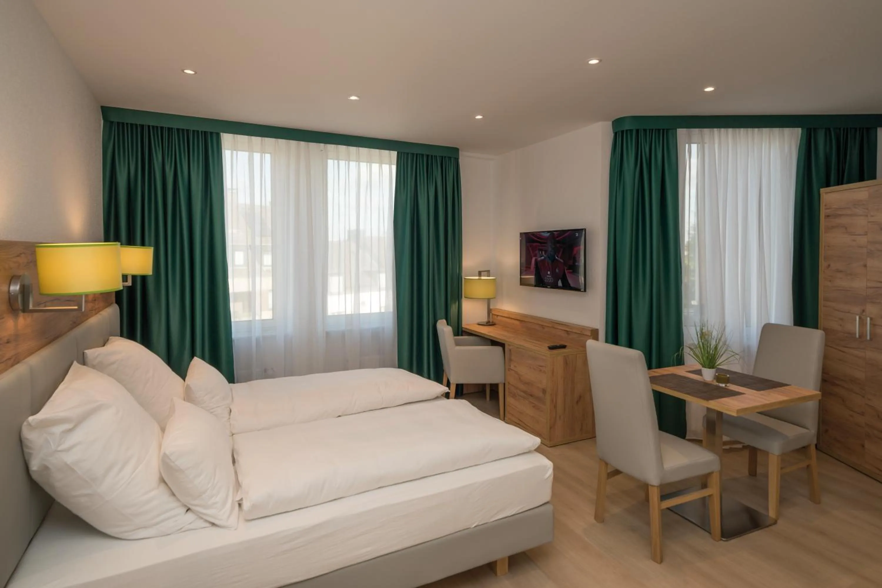 Bed in Apartment Düsseldorf Nord