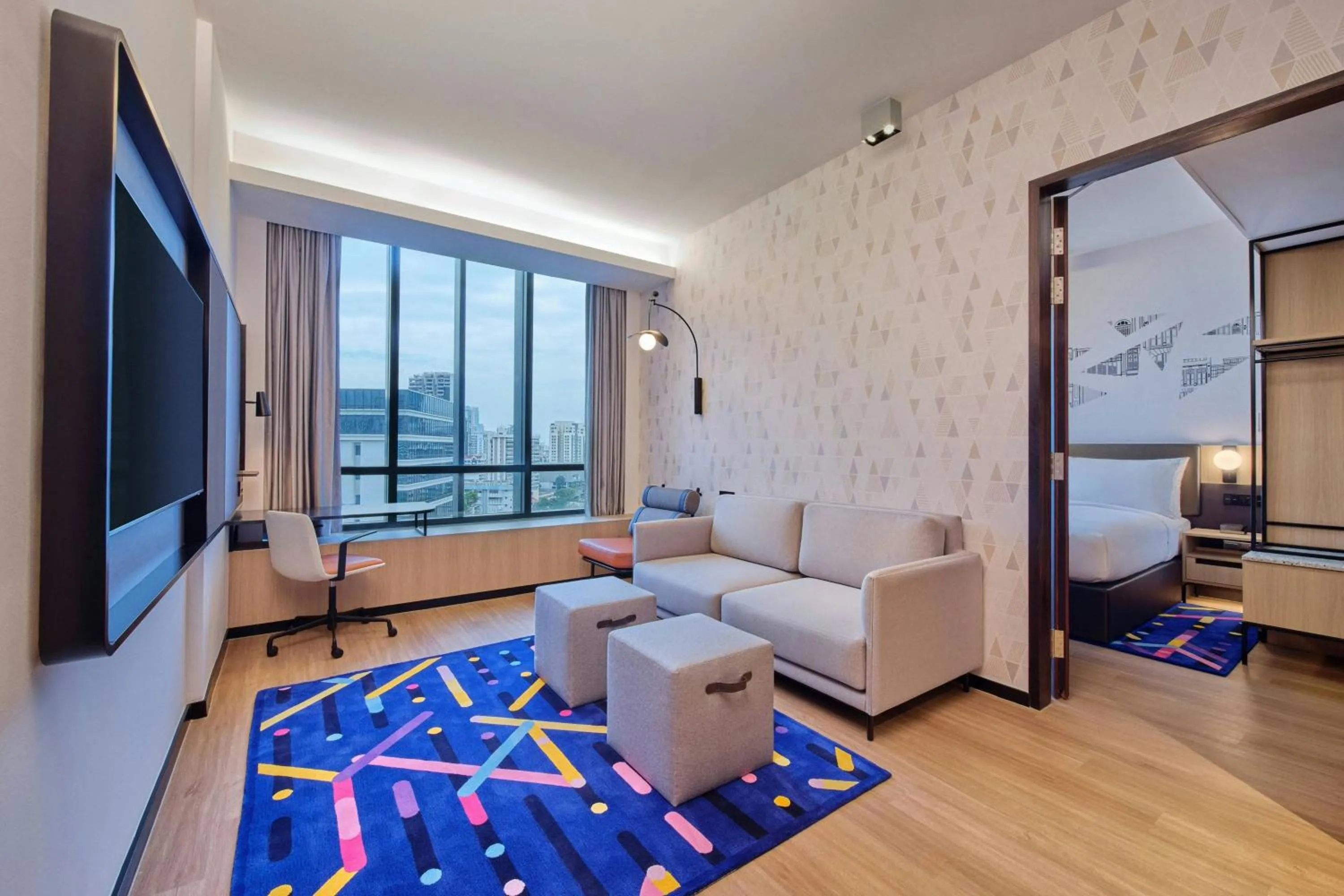 Living room in Aloft Singapore Novena